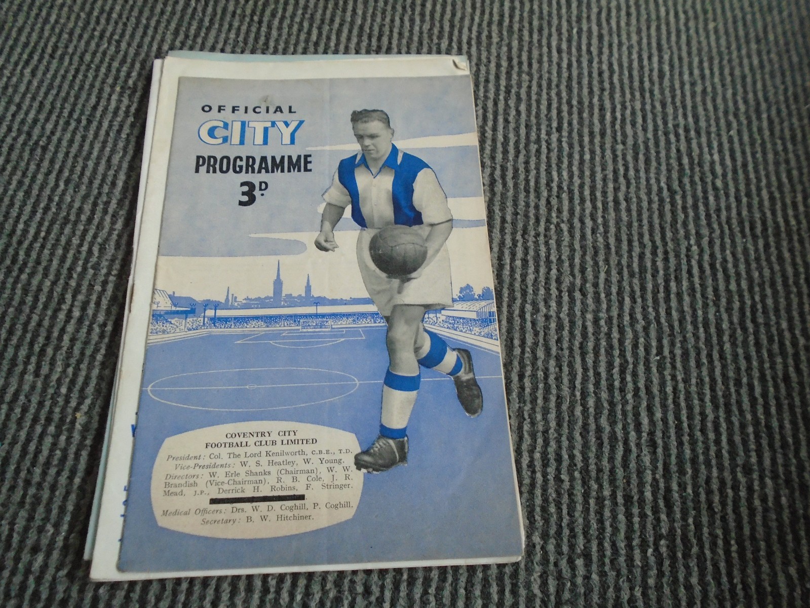 COVENTRY CITY V PRESTON NORTH END 1955-6 FRIENDLY for sale on Ebay