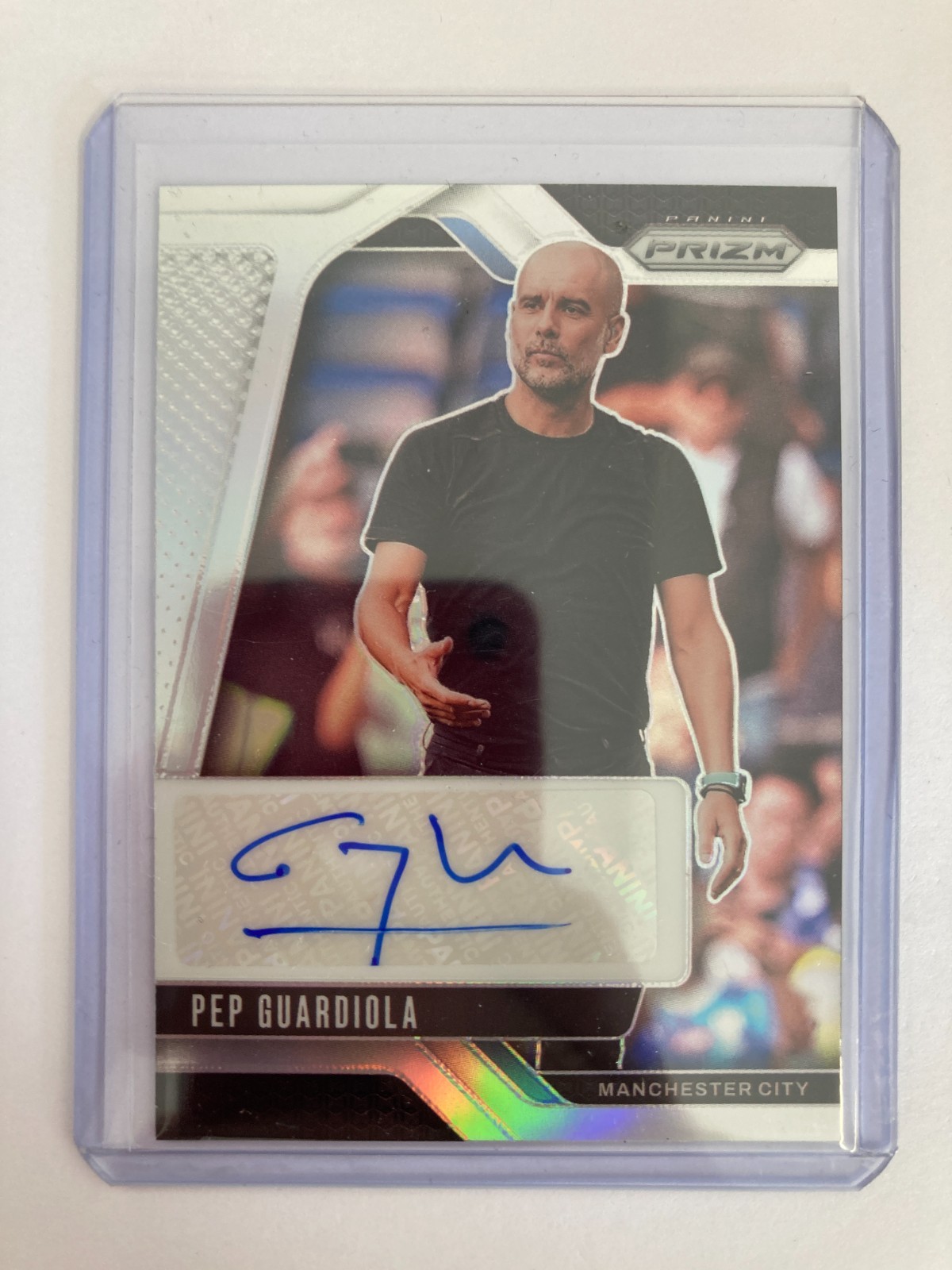 PANINI PRIZM PREMIER LEAGUE 24/25 PEP GUARDOLA MANCHESTER CITY BASE AUTO . for sale on Ebay