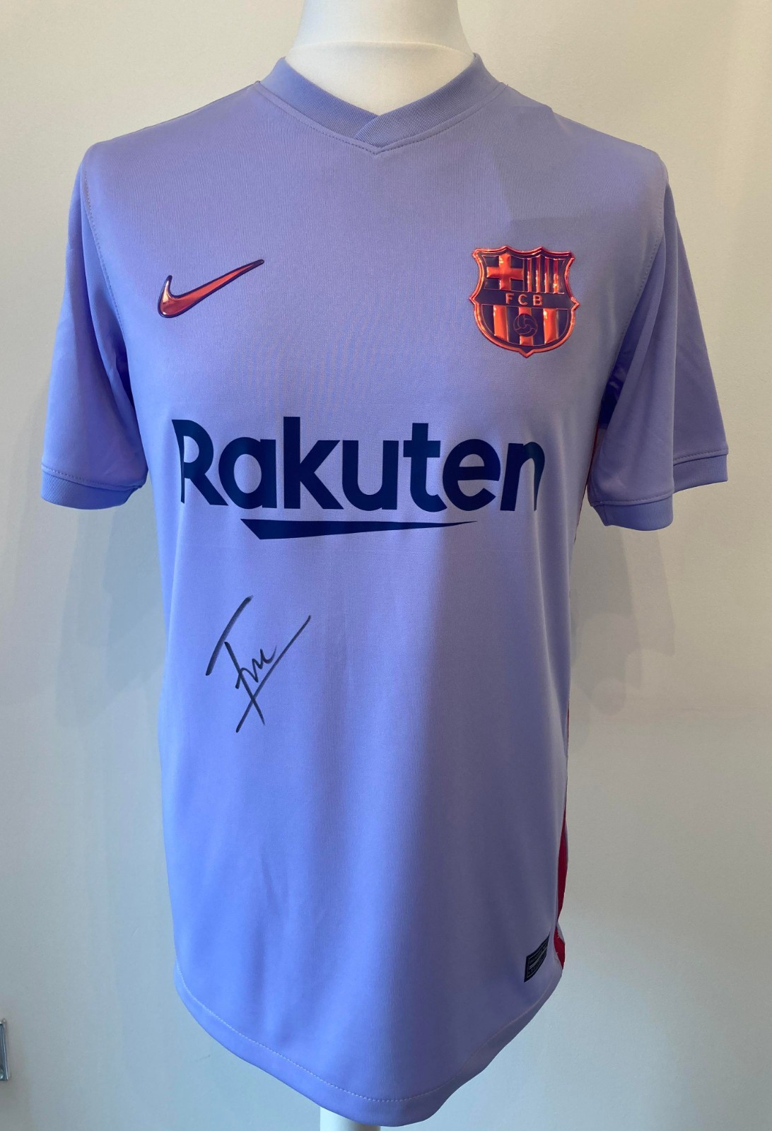 Signed ERIC GARCIA Shirt - FC Barcelona -COA- Spain Manchester City Girona for sale on Ebay