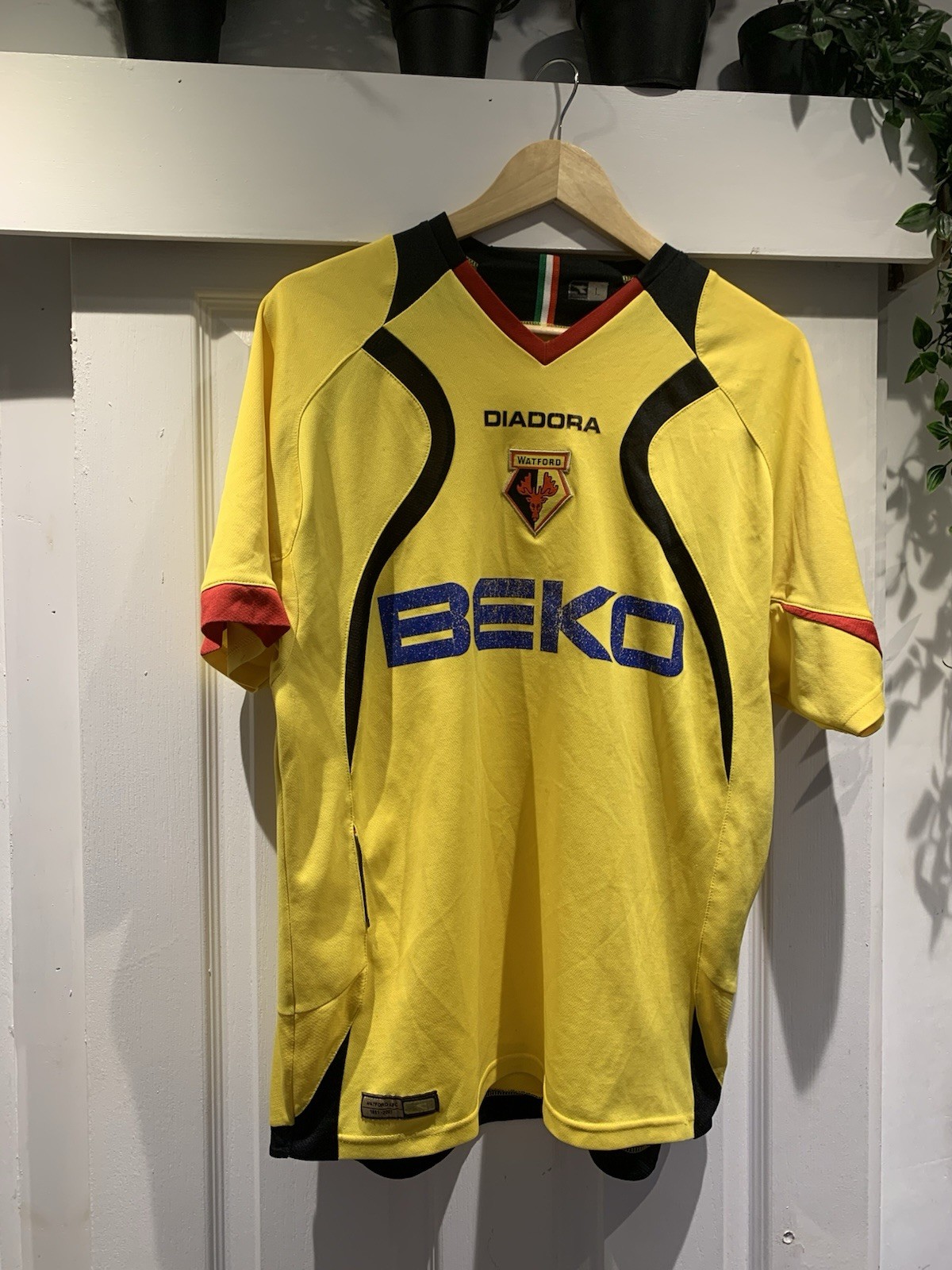 Vintage Watford Beko Home Shirt 2007 - 2008 Size Large Diadora Original Rare for sale on Ebay