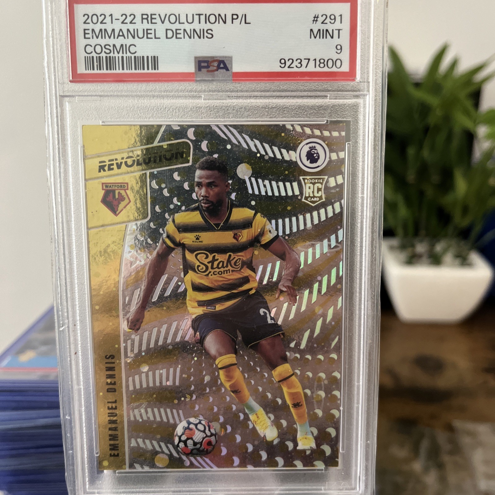 Emmanuel Dennis Rookie 2021-22 291 Cosmic 36/40 PSA 9 Watford  for sale on Ebay
