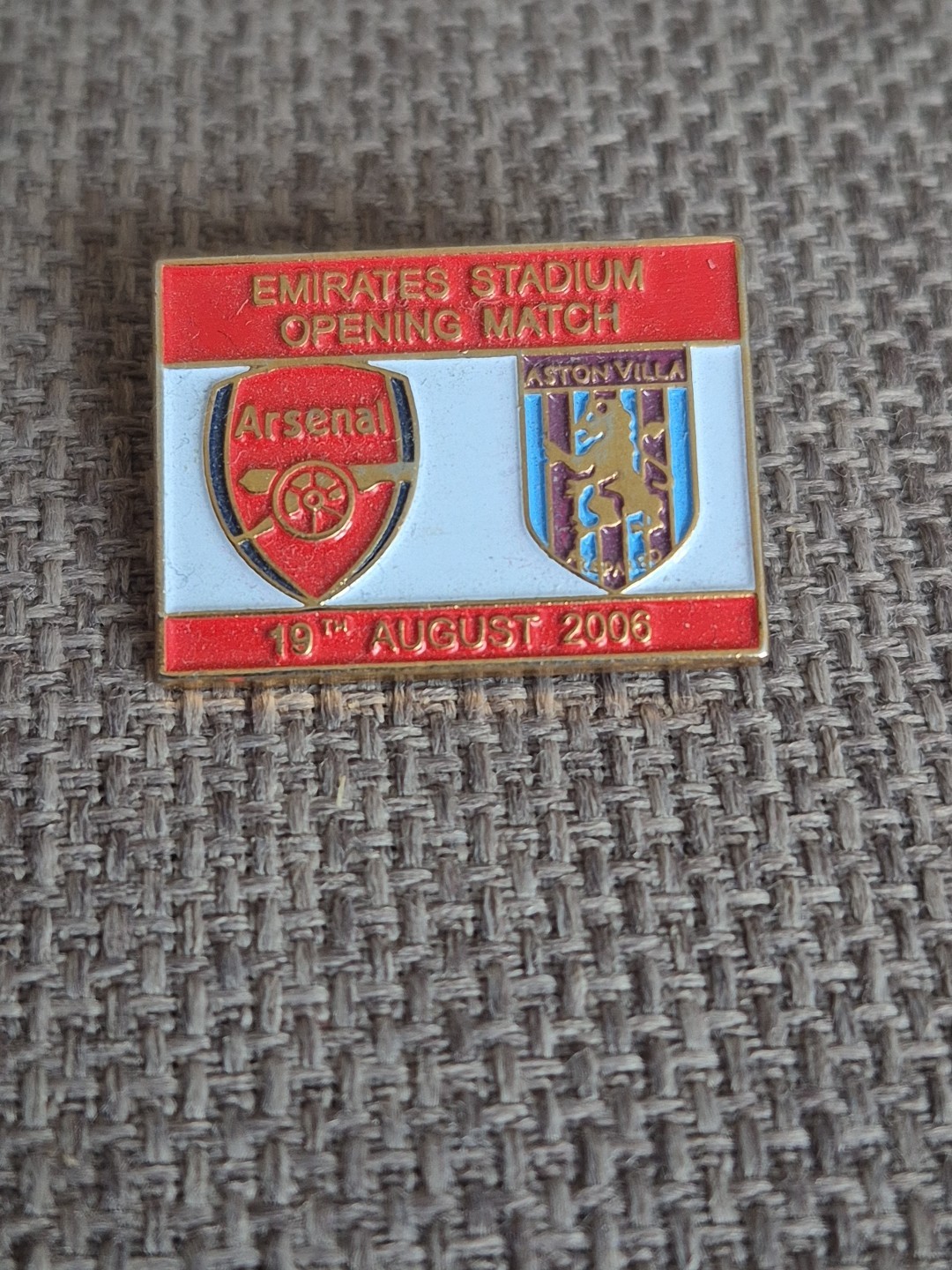 Arsenal v Aston Villa Emirates Stadium Opening Match. 29th August 2006. Preowned for sale on Ebay