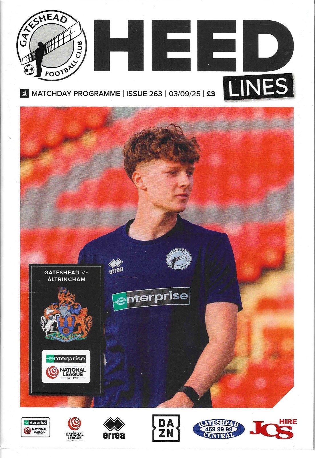 25/26 GATESHEAD V ALTRINCHAM (0-2) (NATIONAL LGE) for sale on Ebay