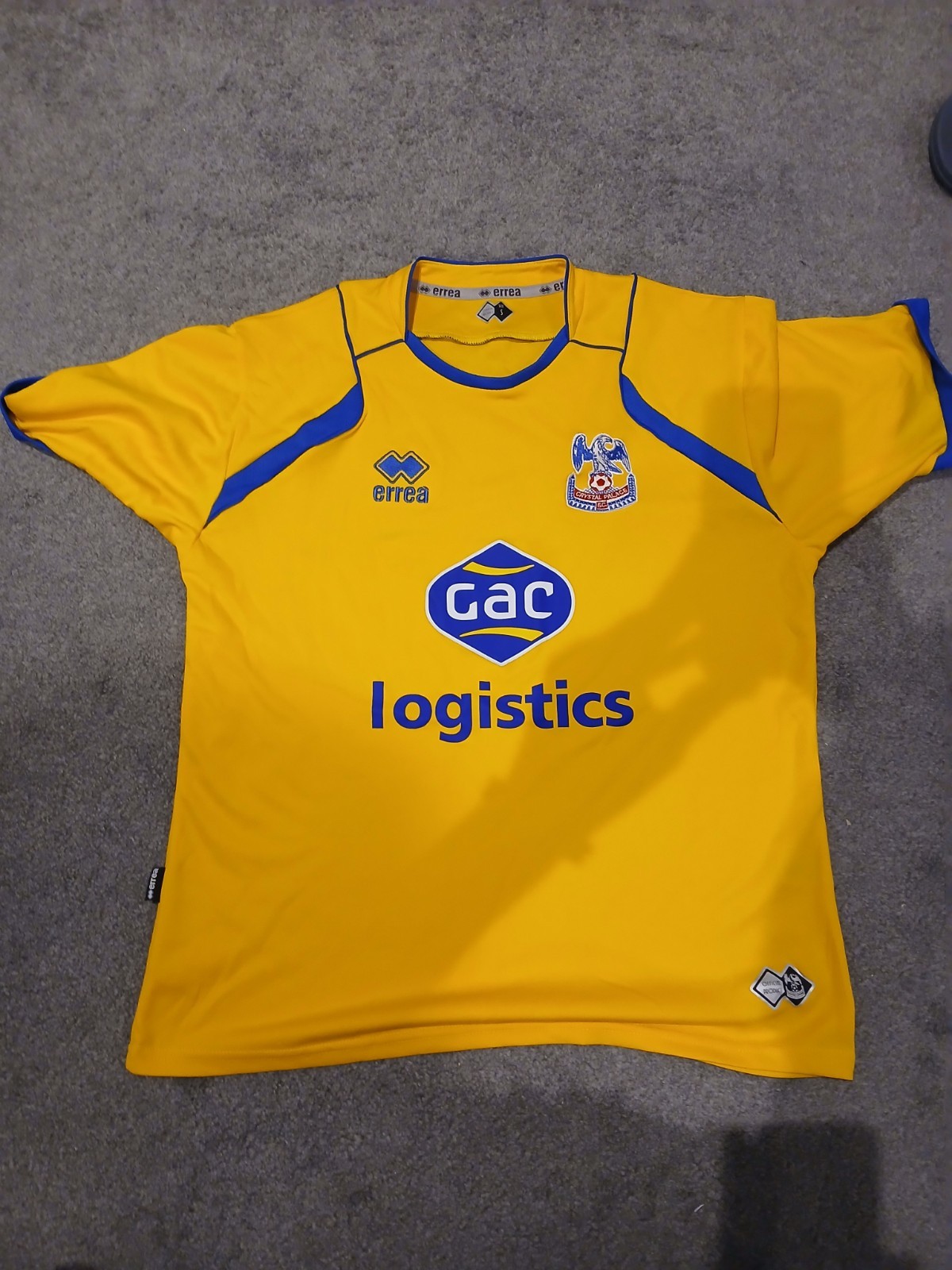Crystal Palace 2007/2008 Away football Shirt- Errea- Men's for sale on Ebay