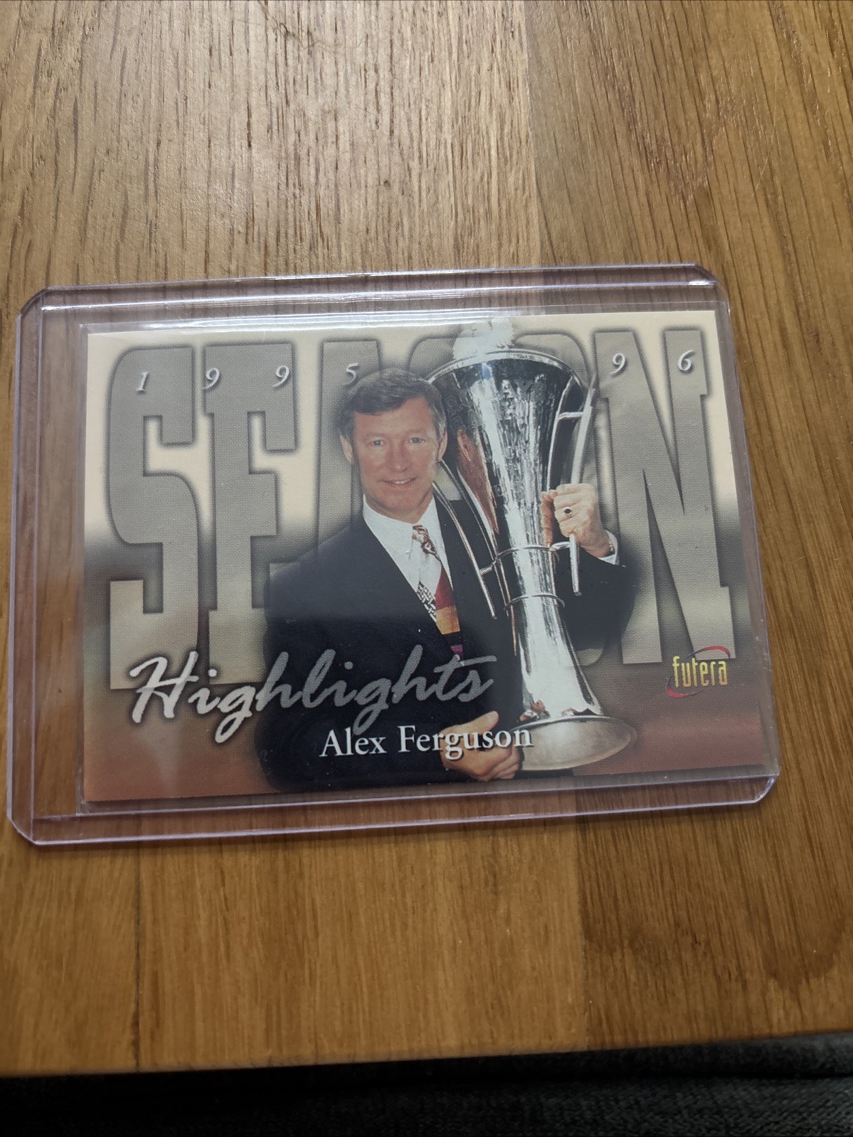 1997 Futera Manchester United Alex Ferguson Highlights Insert Card #72 for sale on Ebay