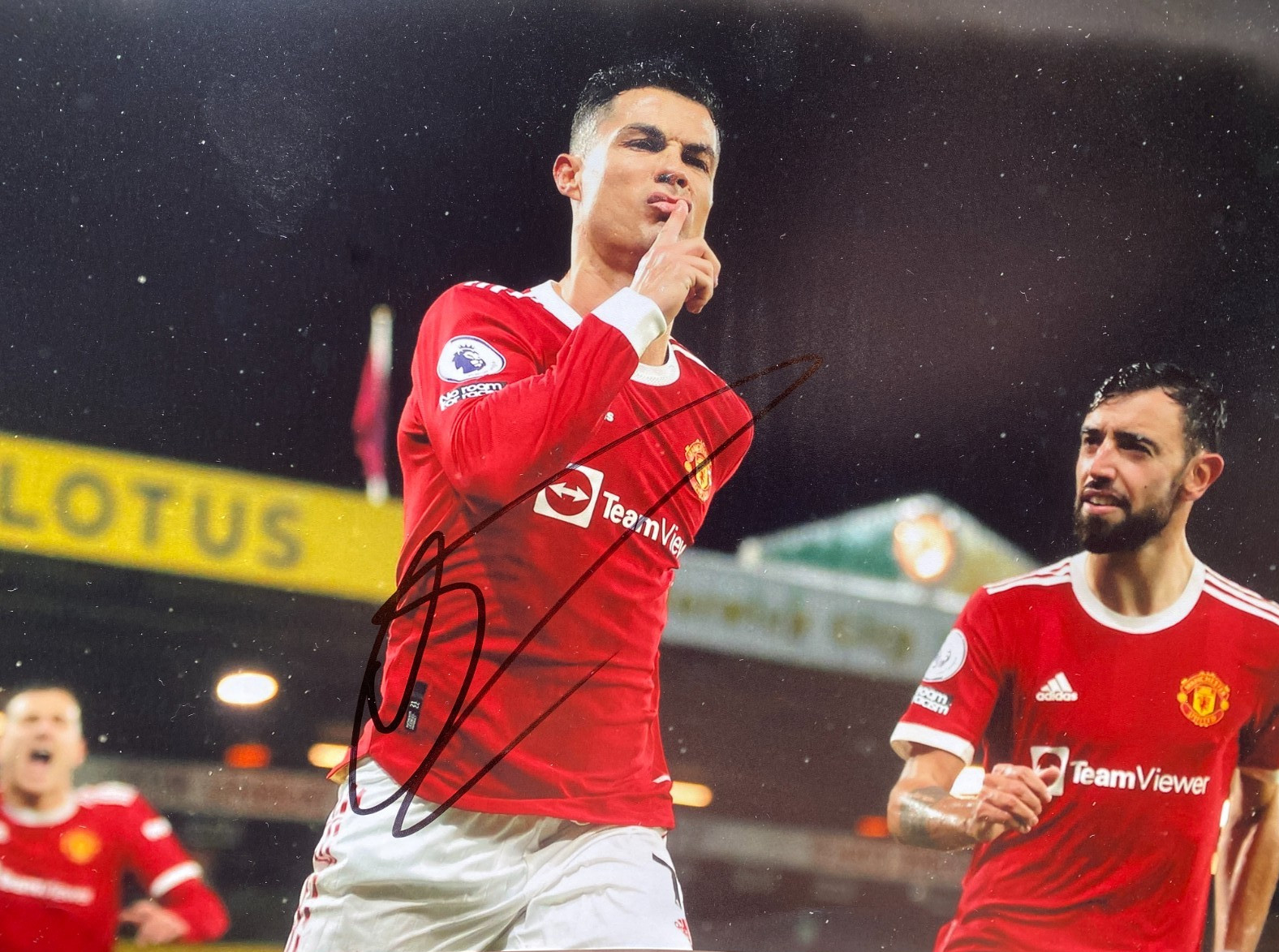 Cristiano Ronaldo Autograph on Manchester United 12x8 Iconic Photo & COA + PROOF for sale on Ebay