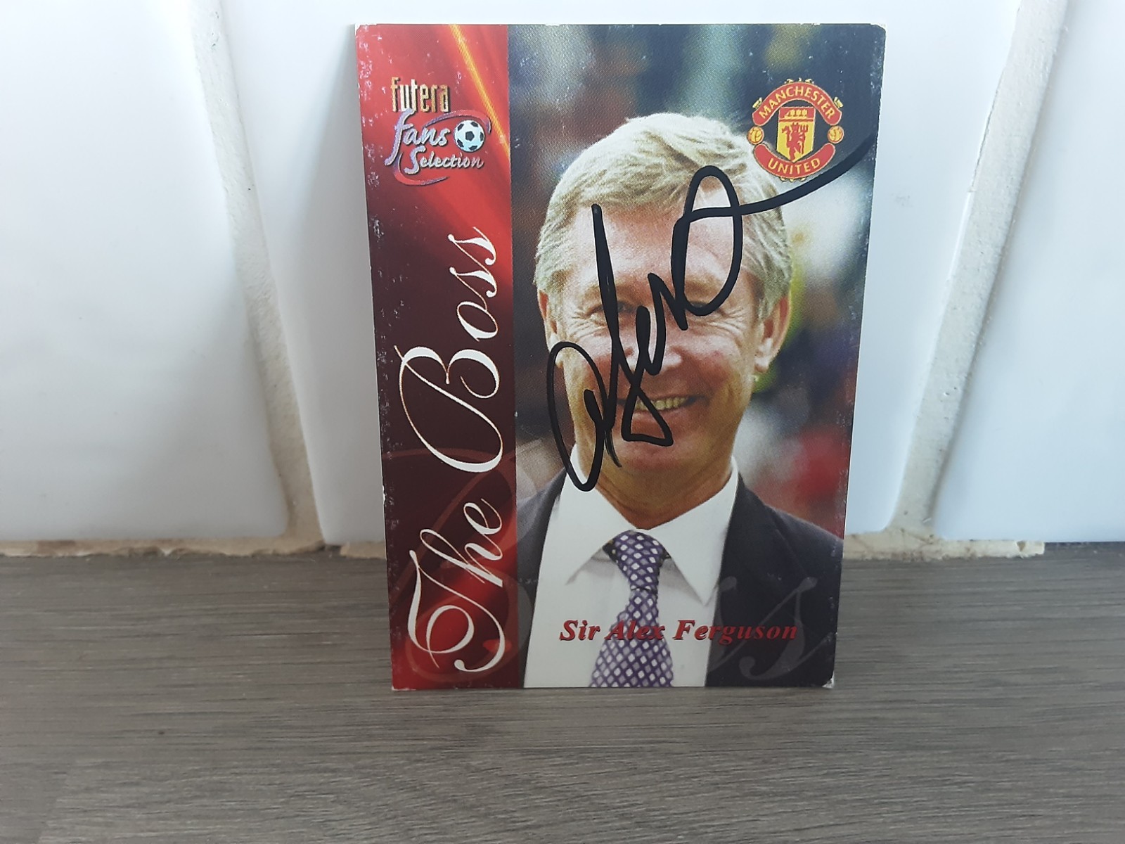 MANCHESTER UNITED - ALEX FERGUSON Hand Signed Football trading card  for sale on Ebay