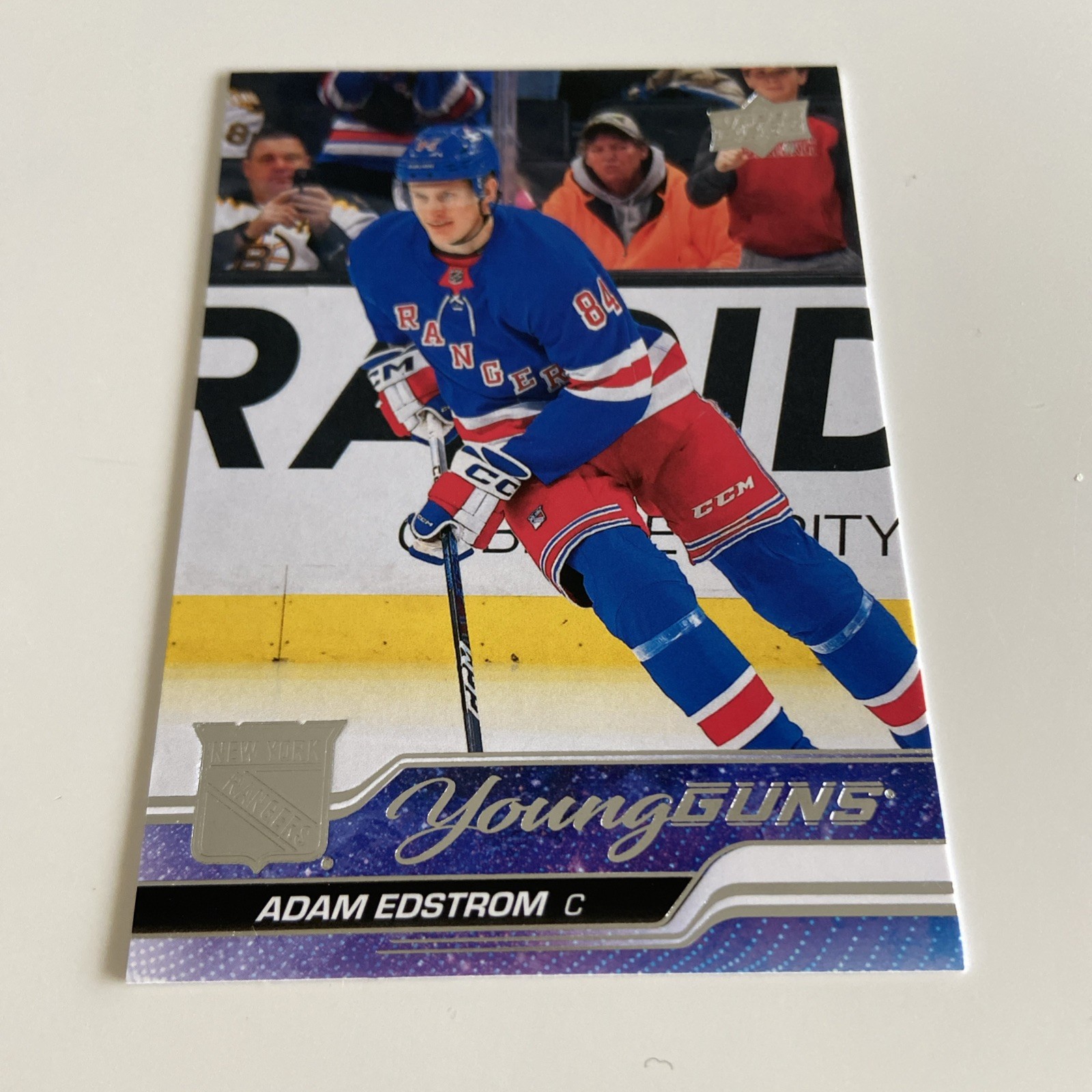 NHL Card-Adam Edstrom-Young Guns-UD Extended 2023-24-Rangers for sale on Ebay