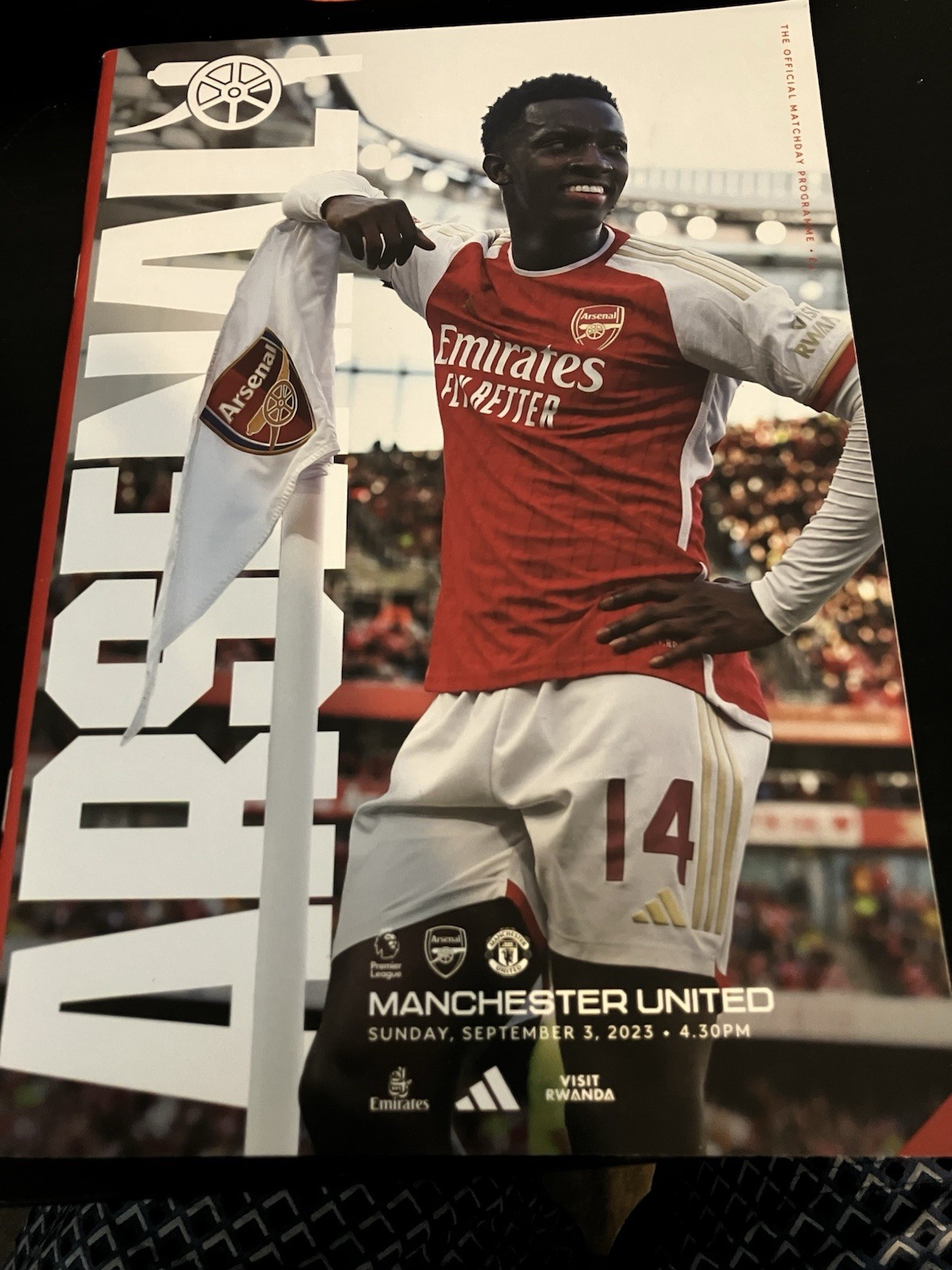 Arsenal v Manchester United 2023-24 for sale on Ebay