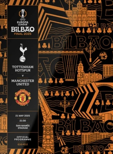 EUROPA LEAGUE FINAL 2025 MAN UTD TOTTENHAM PROGRAMME MANCHESTER SPURS for sale on Ebay