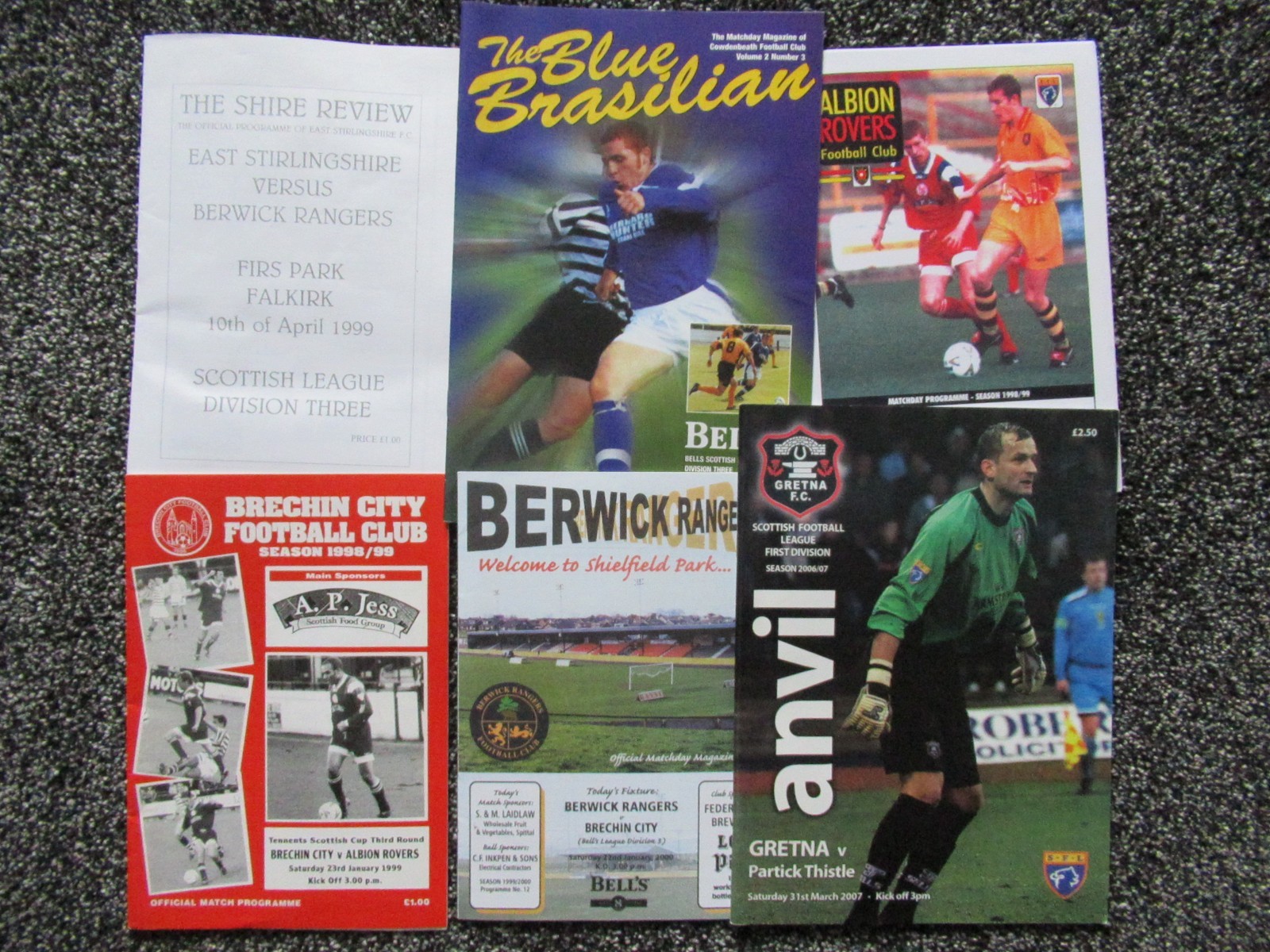  6 x Match programmes from former Scottish League clubs. for sale on Ebay