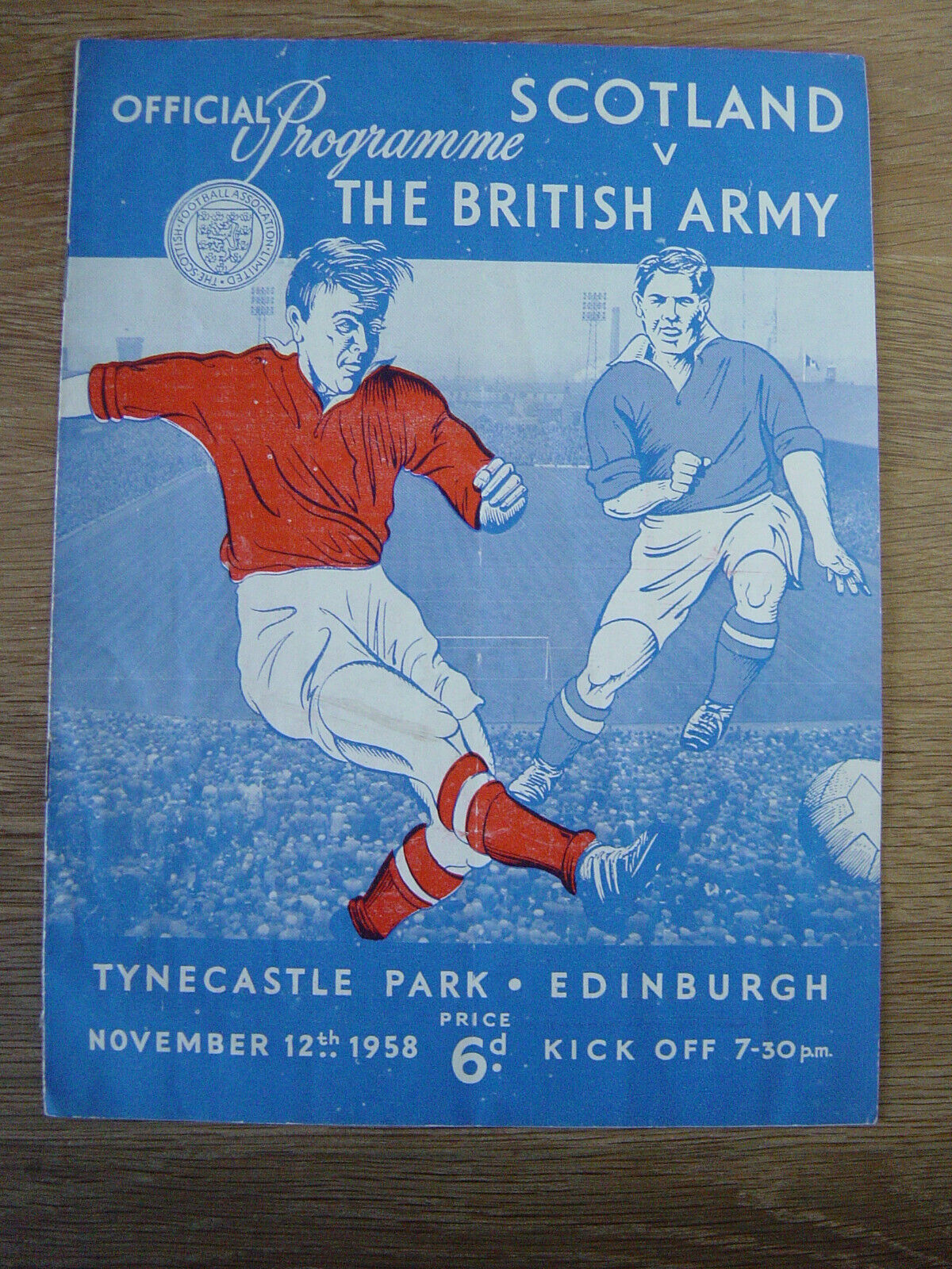1958 SCOTLAND v THE BRITISH ARMY @ HEARTS for sale on Ebay