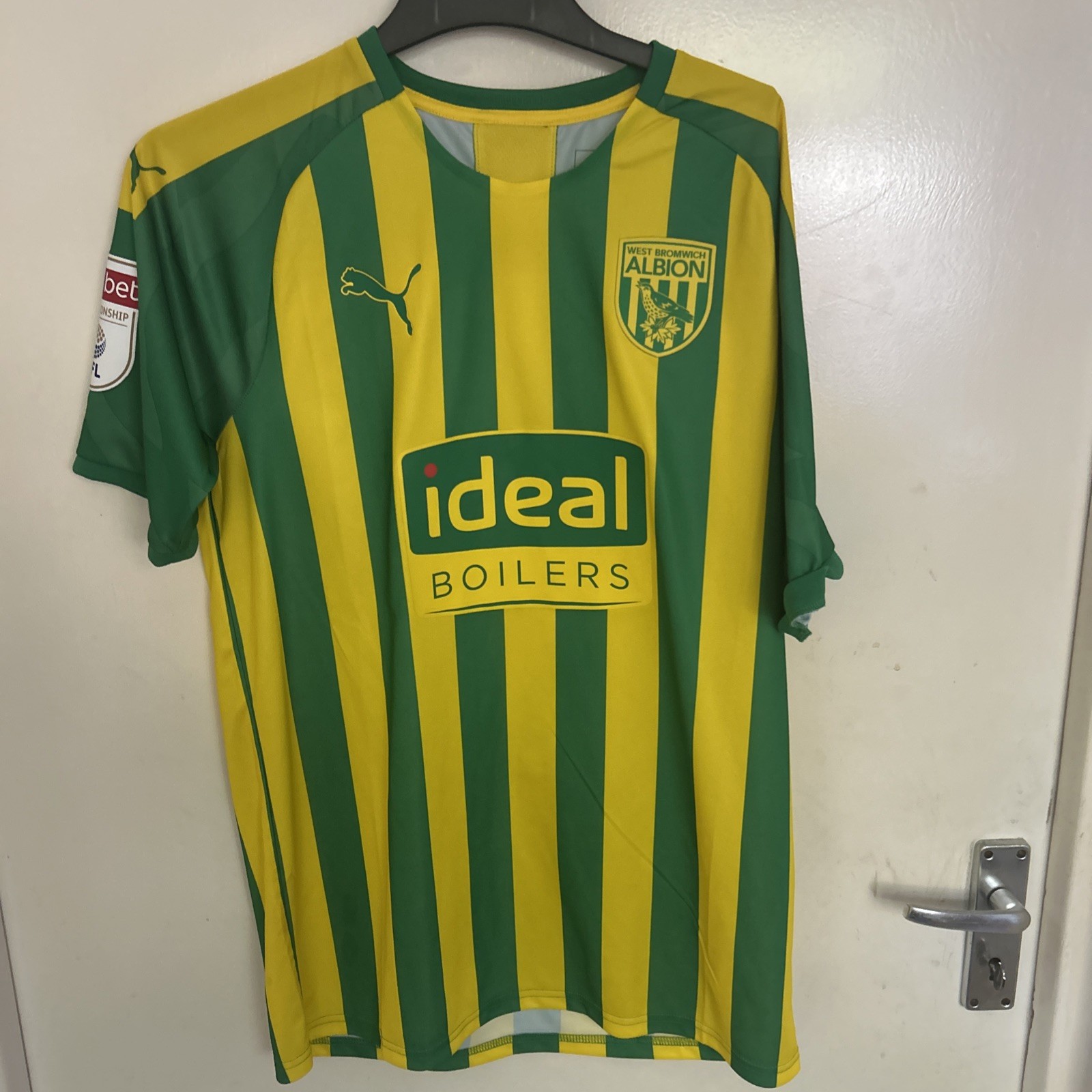 West Bromwich Albion PUMA Away Top - official Squad Shirt For Sam Field . for sale on Ebay