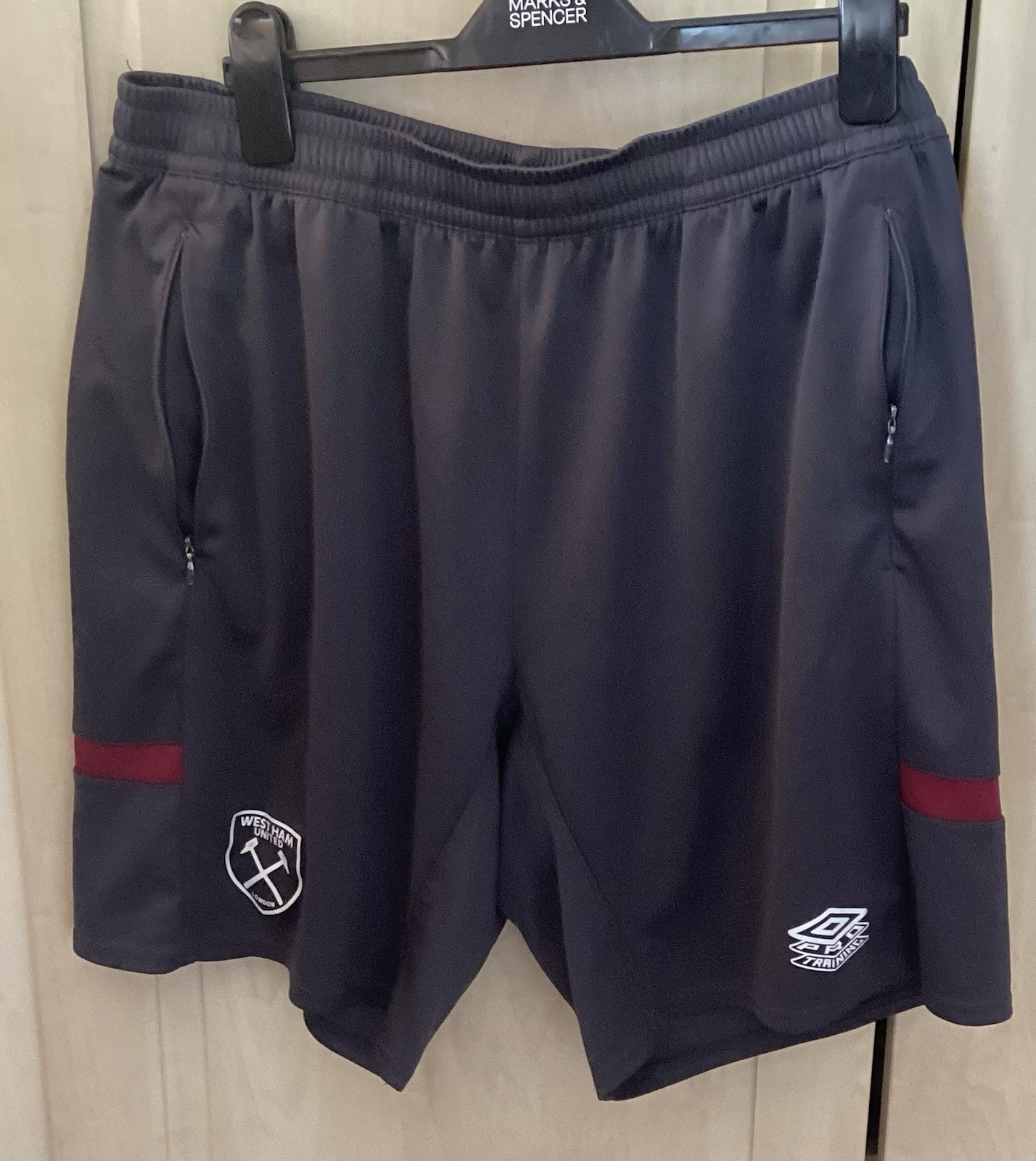WEST HAM UMBRO TRAINING SHORTS XXL for sale on Ebay