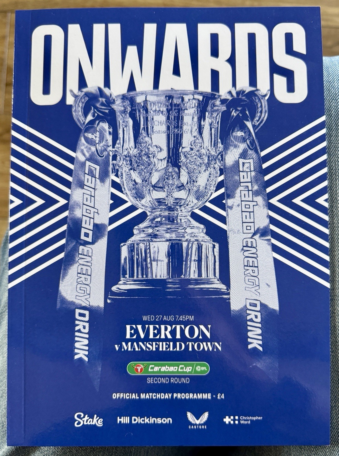 Everton v Mansfield Town Carabao Cup 2nd Round 27 August 2025 Programme NEW for sale on Ebay