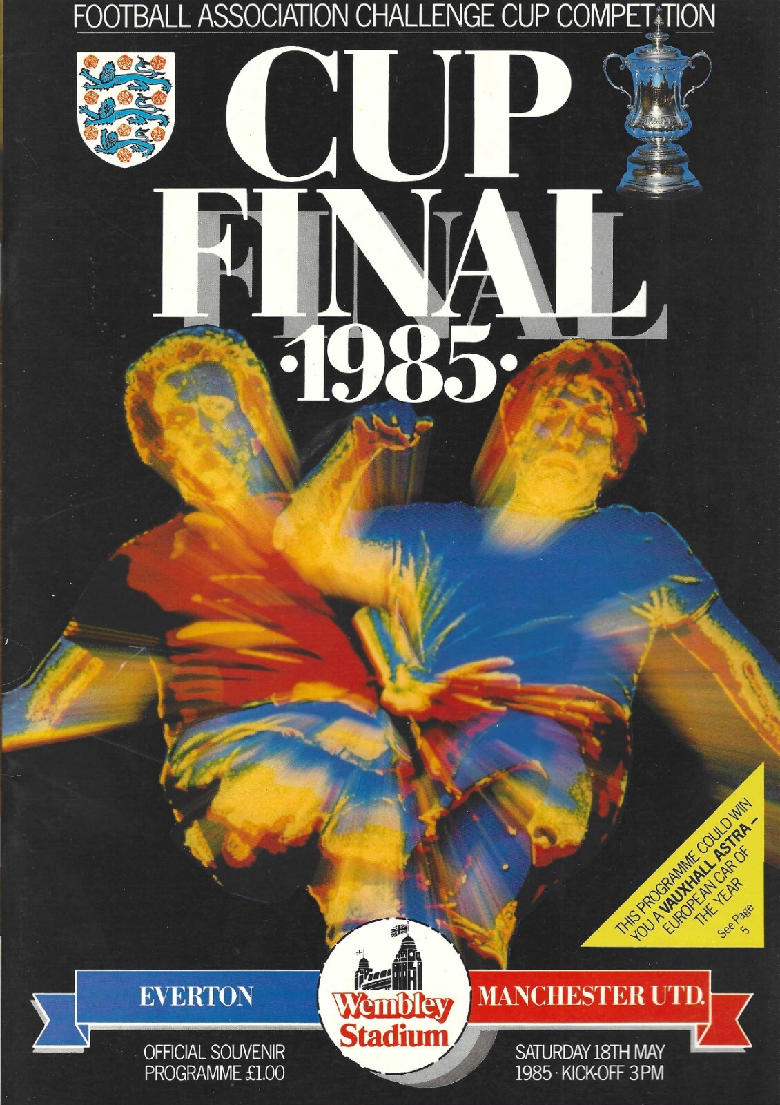FA CUP FINAL 1985 PROGRAMME - EVERTON V MANCHESTER UNITED for sale on Ebay