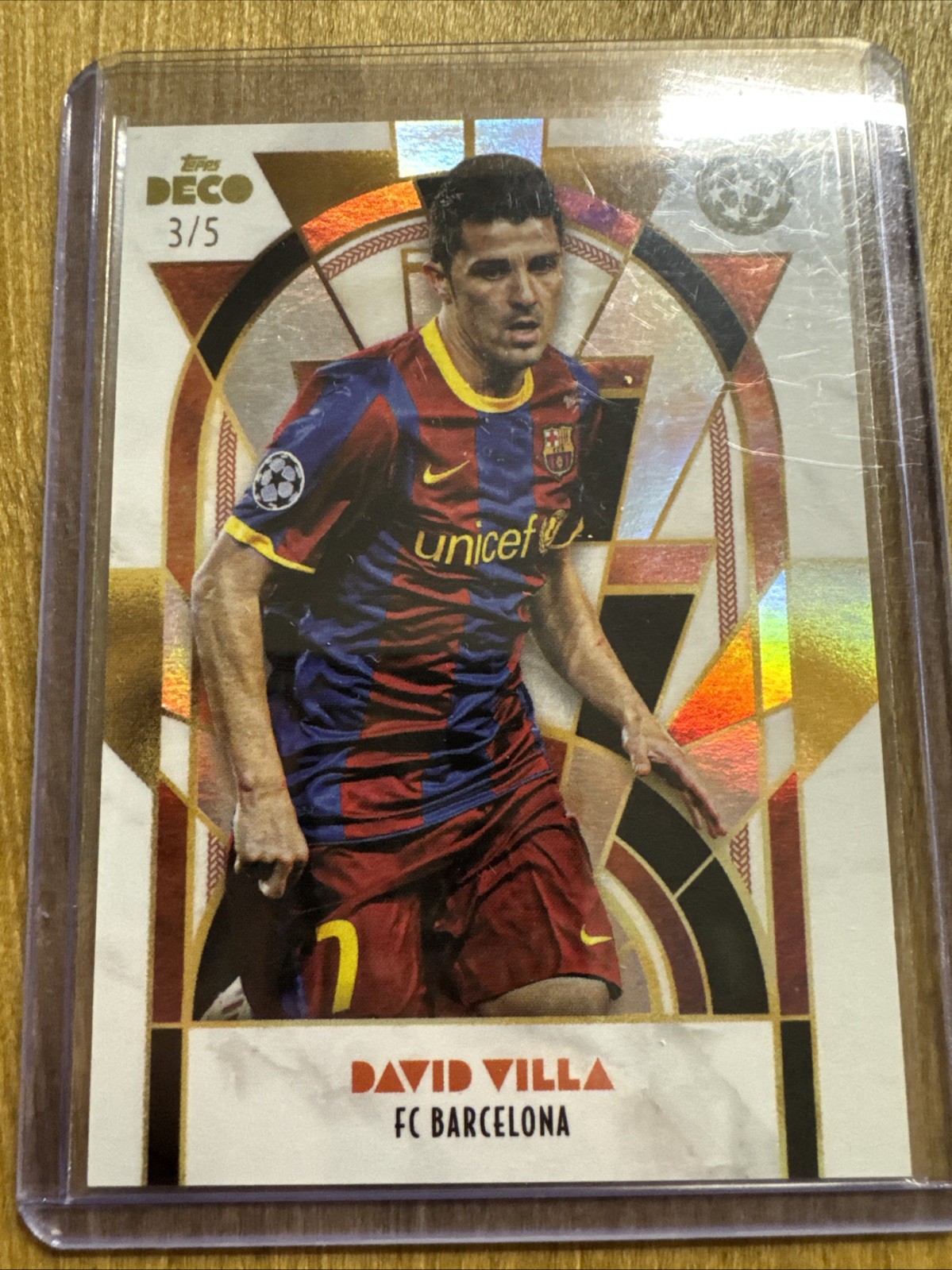 David Villa /5 Topps Deco Legends Barcelona 2025 for sale on Ebay