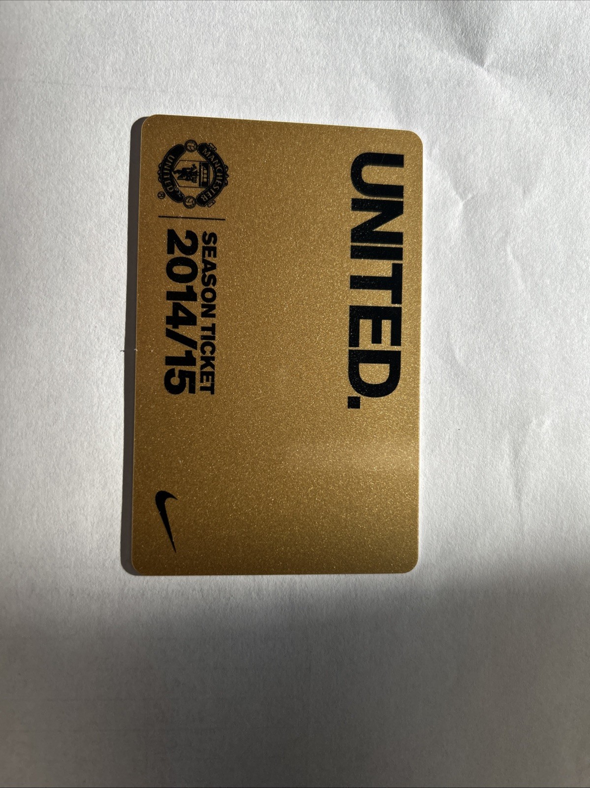 Man Utd Season Ticket Manchester United for sale on Ebay