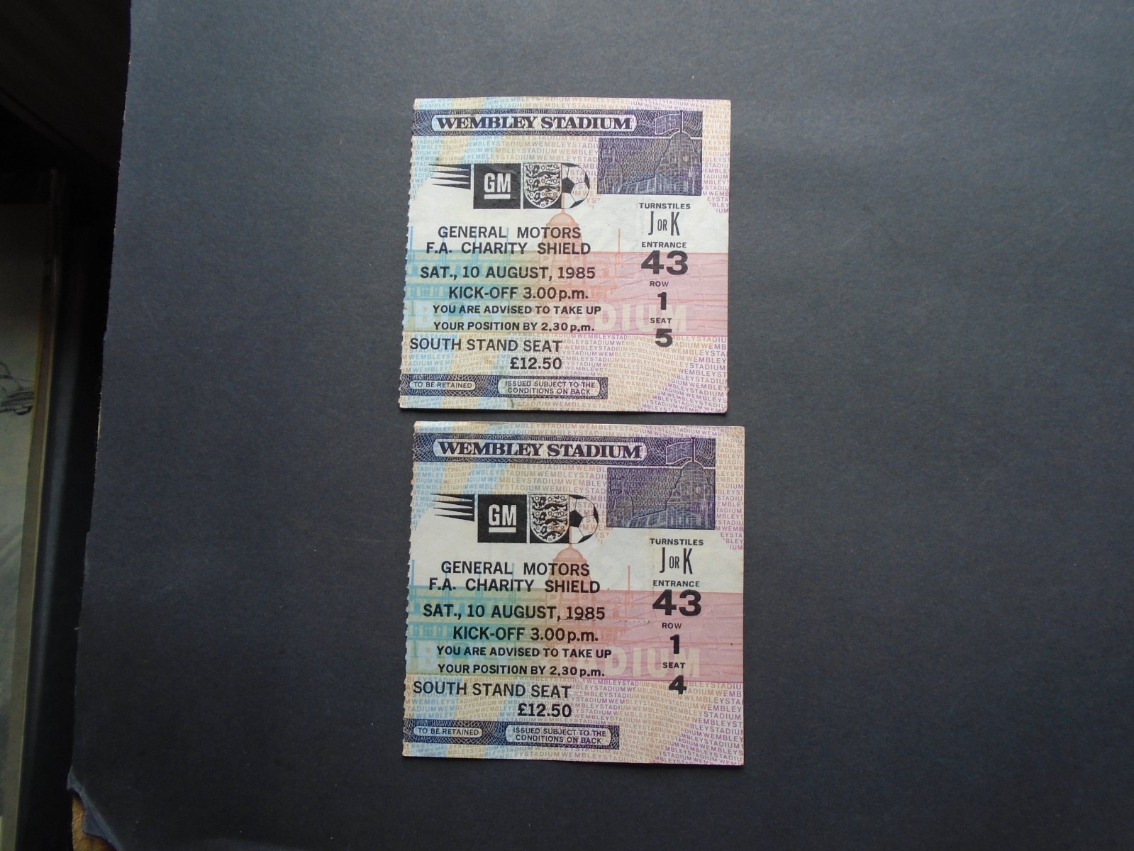 TICKET:  EVERTON v MAN UNITED FA CHARITY SHIELD - SAT 10TH AUGUST 1985 for sale on Ebay