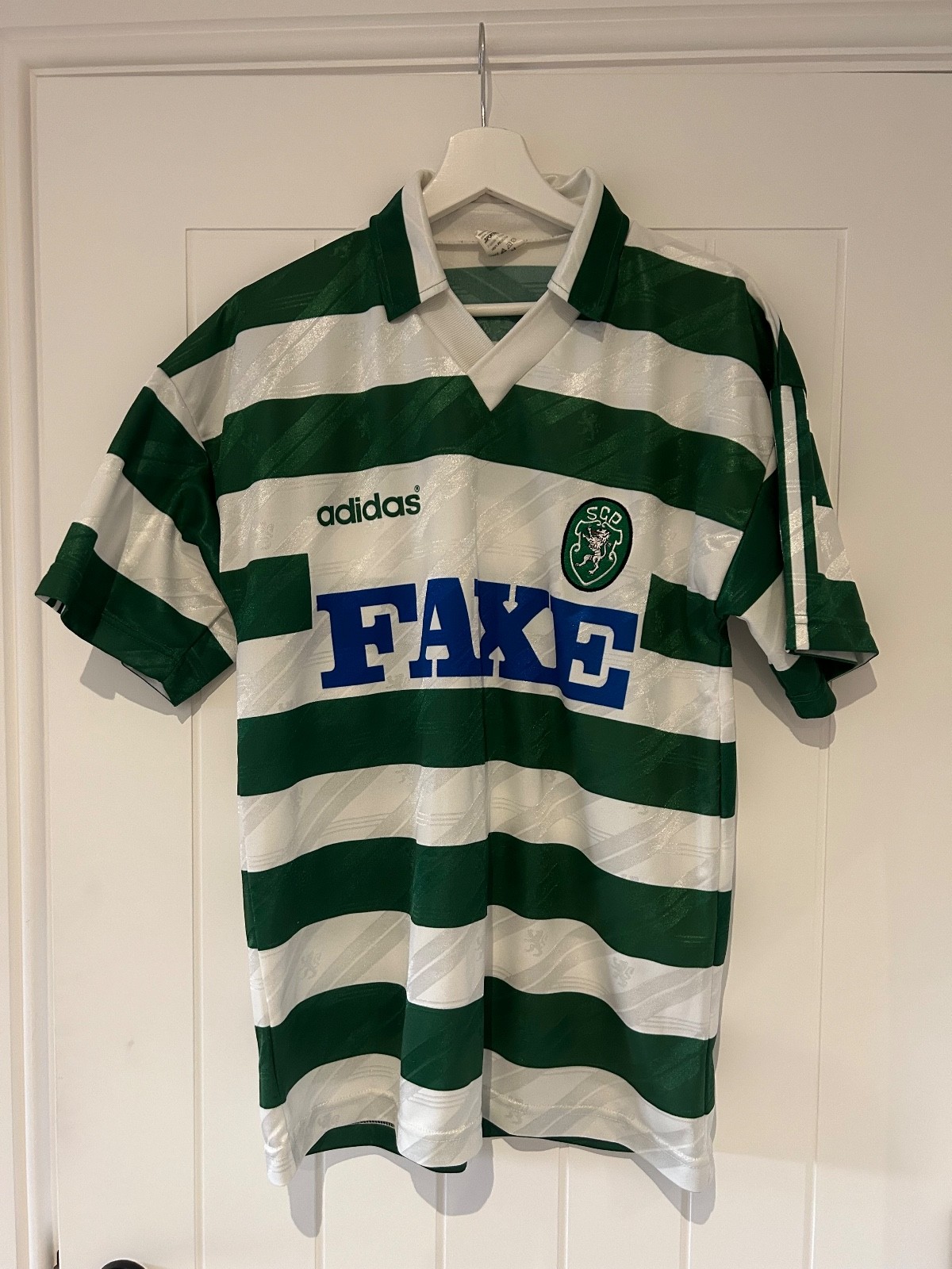 Sporting CP Lisbon Adidas Home 1993/94 Luis Figo Paulo Sousa era FAXE for sale on Ebay