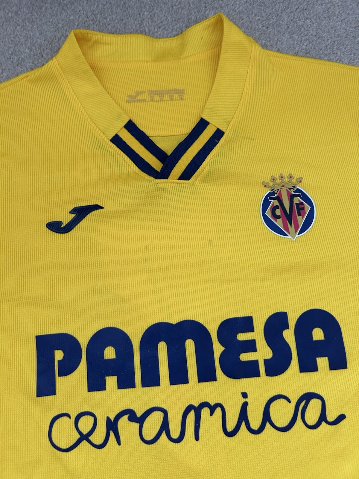 Villarreal Home Shirt 21/22 Size Medium Pires Number 7 Joma for sale on Ebay