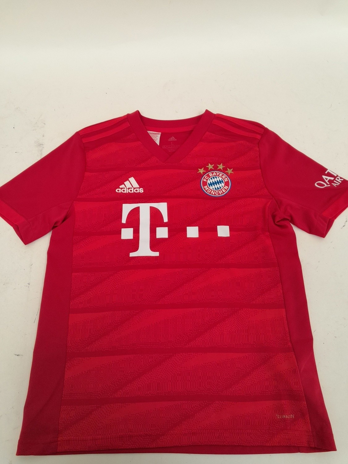 Adidas FC Bayern Munich Home Shirt Youth Large Climalite Jersey Red for sale on Ebay
