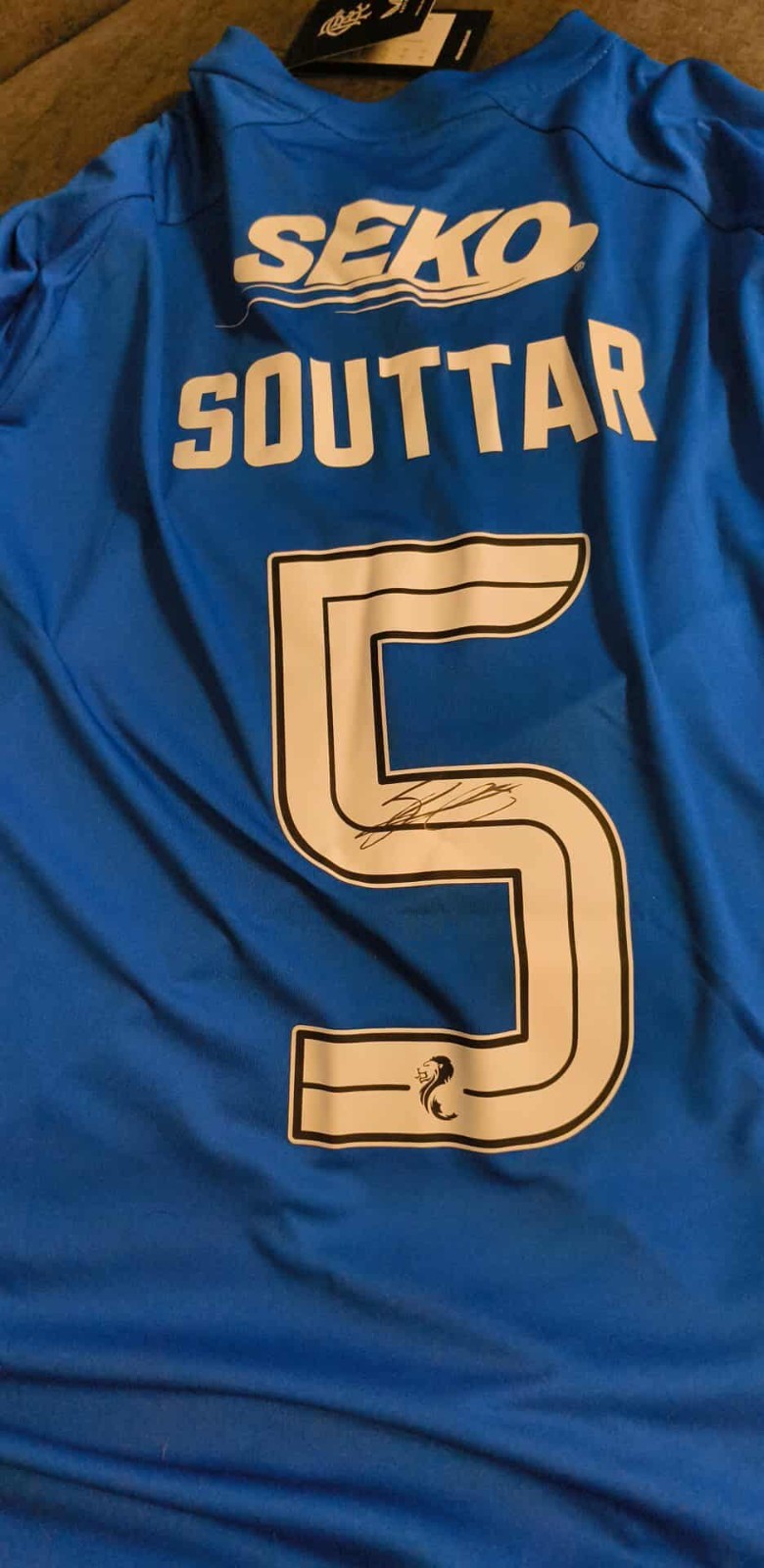 rangers fc john souttar signed shirt for sale on Ebay