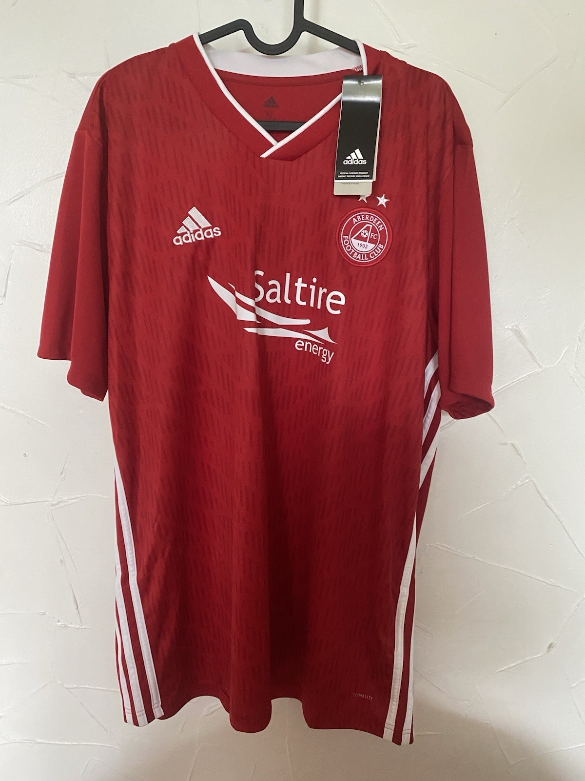 Aberdeen FC 2019/20 Adidas Home Shirt XL Red Football Soccer Jersey BNWT for sale on Ebay
