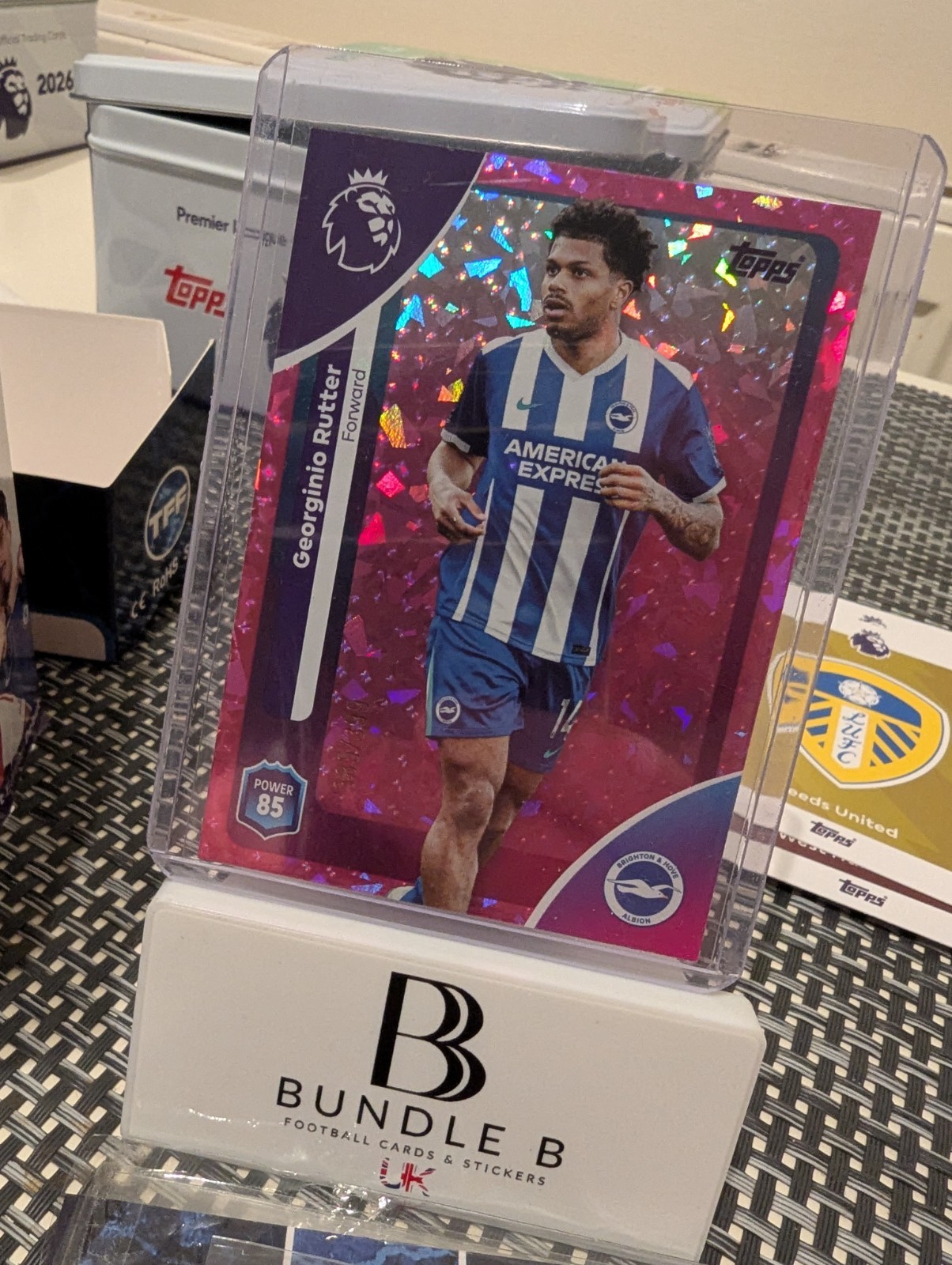 Georginio Rutter Brighton Pink Mini Diamond /399 Topps Premier League 26 for sale on Ebay