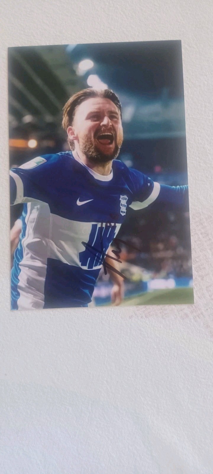 ALFIE  MAY  - BIRMINGHAM CITY HAND SIGNED ACTION PHOTO - two for sale on Ebay