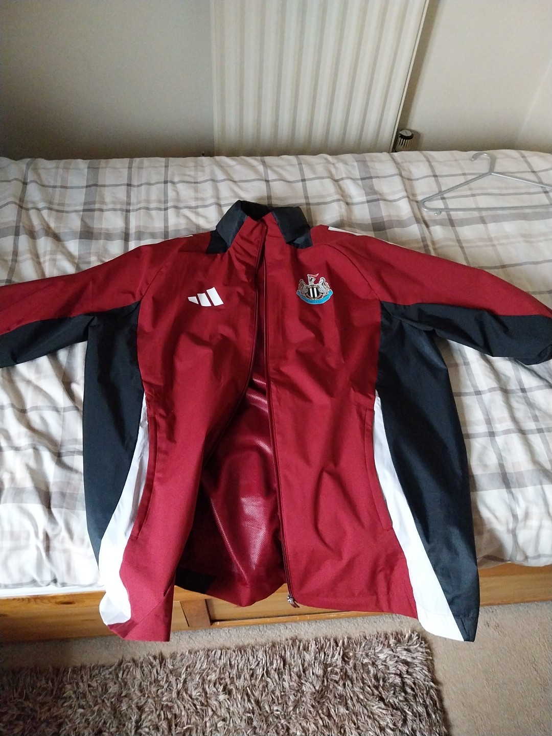 adidas Newcastle United 2024/25 All-Weather Jacket Large for sale on Ebay