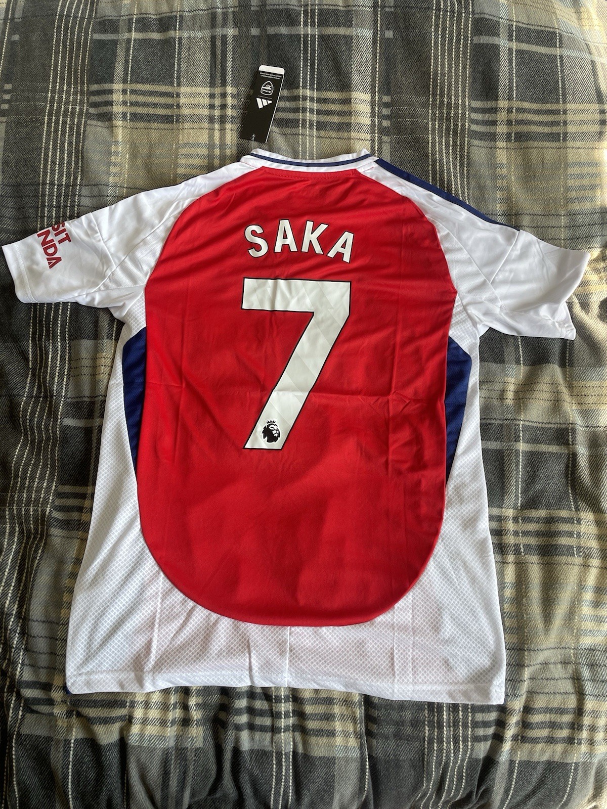 Bukayo Saka Arsenal Football Shirt Home Kit Number 7 Size Small BNWT 24/25 for sale on Ebay