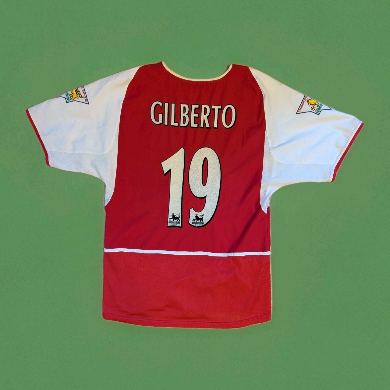 Arsenal Football Shirt 2002 2003 2004 Home Small Gilberto Nike Original Nameset for sale on Ebay