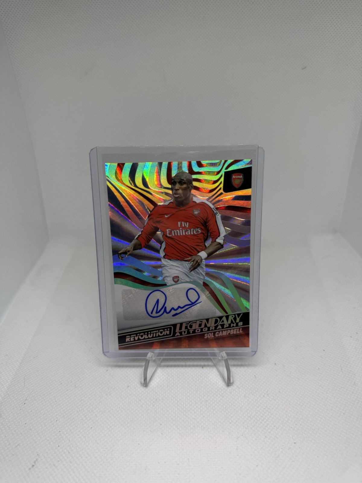 PANINI REVOLUTION PREMIER LEAGUE 2022-23 SOL CAMPBELL /50 SUNBURST AUTO ARSENAL for sale on Ebay