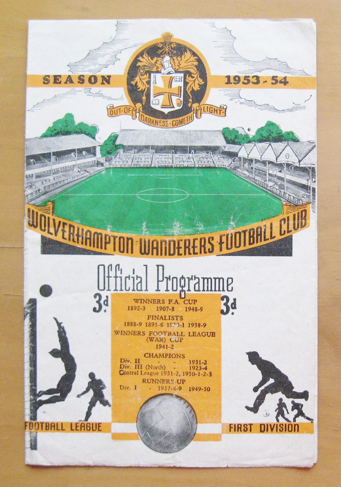 WOLVES v MANCHESTER UNITED 1953/1954 *Good Condition Football Programme* for sale on Ebay