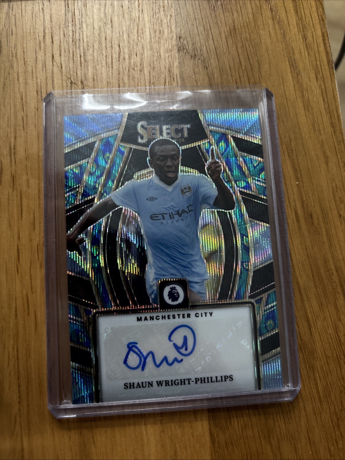 2023-24 Panini Select Premier League Shaun Wright-Phillips Auto Manchester City for sale on Ebay