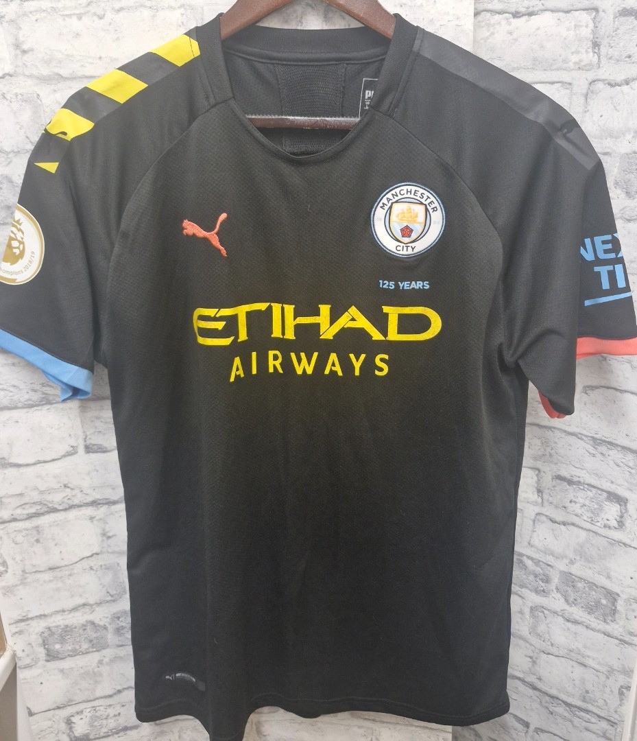 MANCHESTER CITY Season 2019/2020 Away KUN AGUERO #10 Shirt Size UK L CG K07 for sale on Ebay