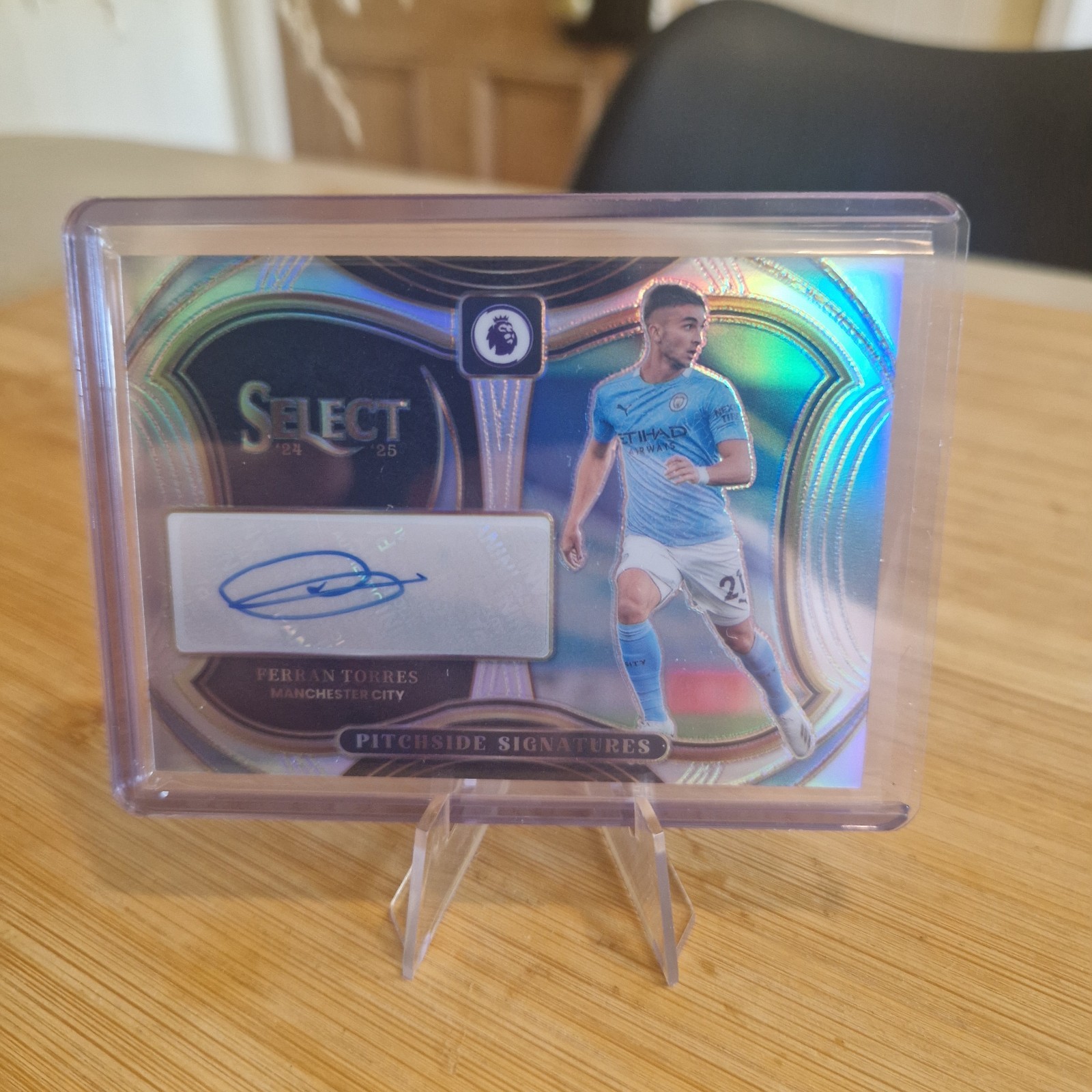Ferran Torres Auto Pitchside Signatures Panini Select PL Manchester City 2024-25 for sale on Ebay