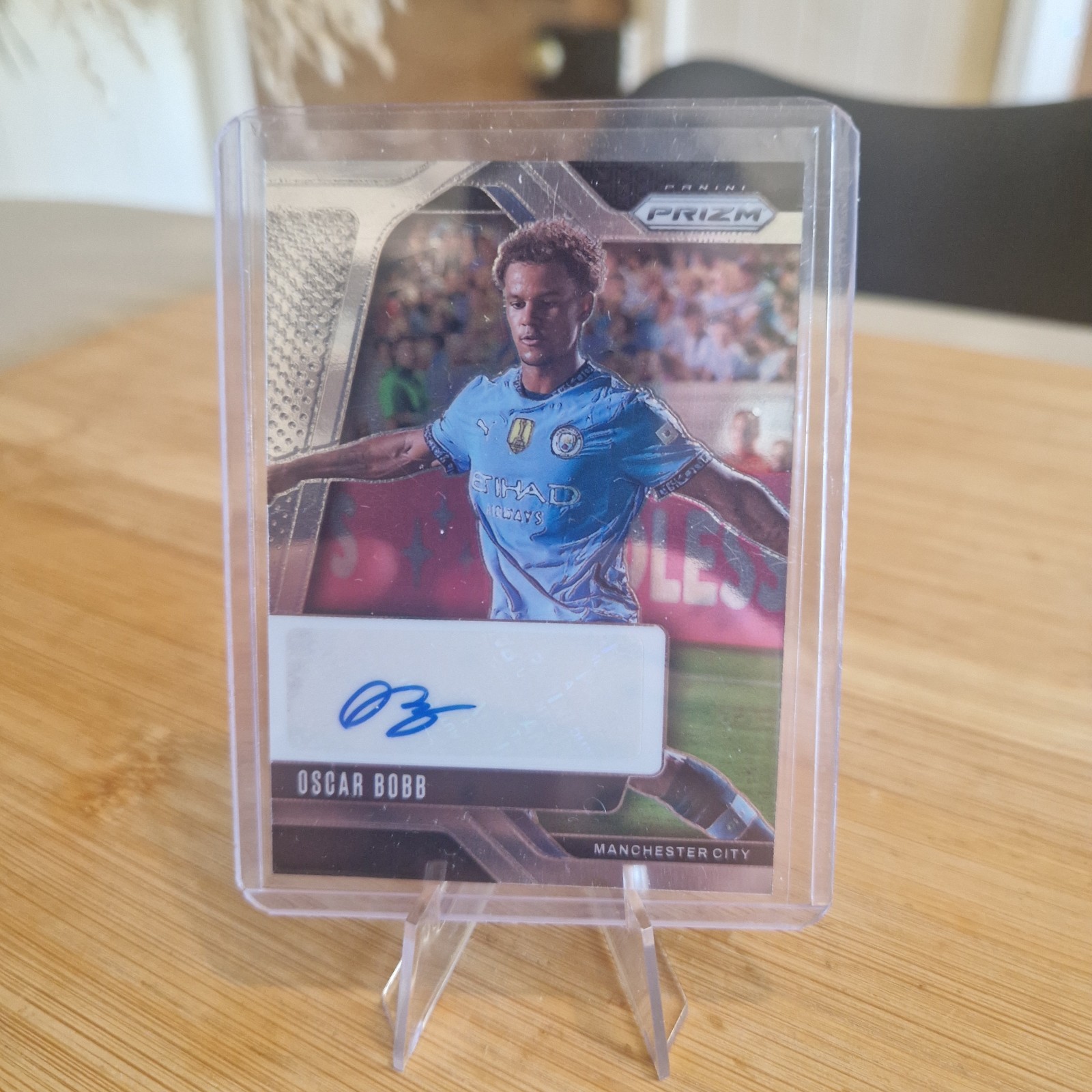 Oscar Bobb Auto Panini Prizm Manchester City 2024-25 for sale on Ebay