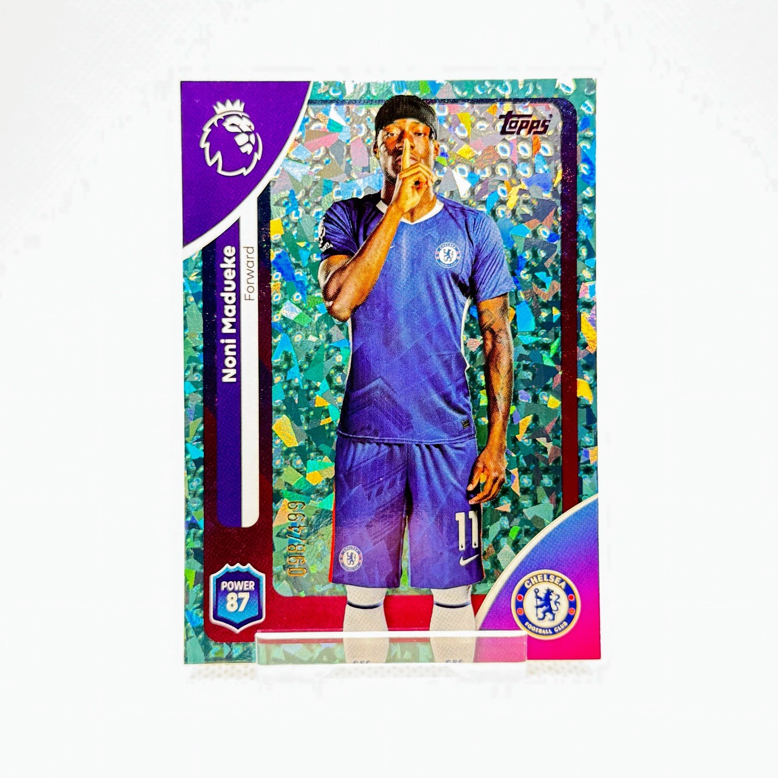 2026 Topps Premier League Noni Madueke Aqua Mini Diamond Parallel /499 - Chelsea for sale on Ebay