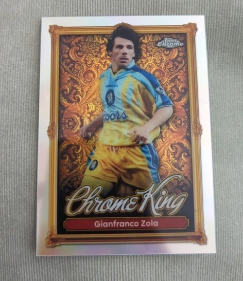 Topps Premier League Chrome King Gianfranco Zola Chelsea for sale on Ebay