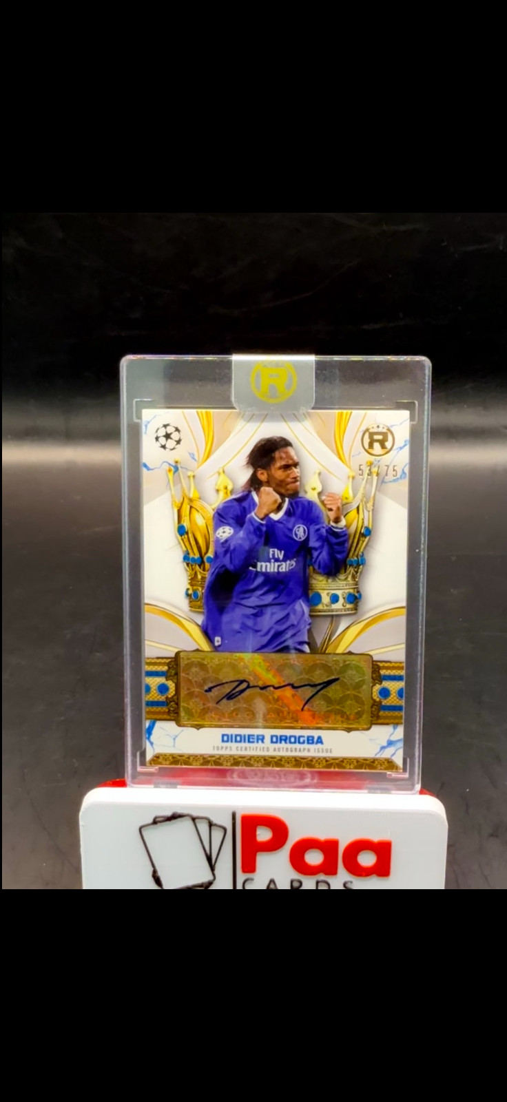 Topps - Reverence - Auto - Chelsea FC - Didier Drogba /75 - Legend for sale on Ebay