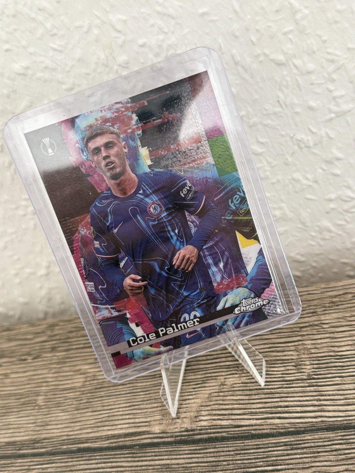 Topps Chrome UCC 24/25 Cole Palmer White Noise SSP Fc Chelsea England for sale on Ebay