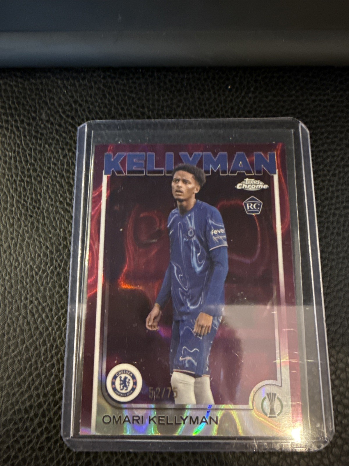 Omari Kellyman Topps UCC Chrome 24/25 52/75 Rookie Chelsea FC TCG Panini for sale on Ebay