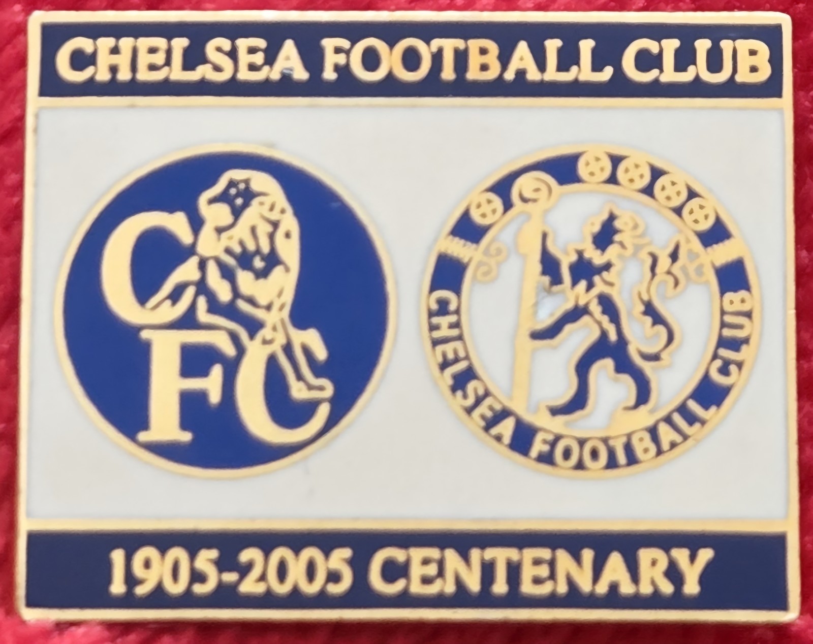 Chelsea FC Badge -  CHELSEA FOOTBALL CLUB - 1905 - 2005 CENTENARY BADGE  for sale on Ebay