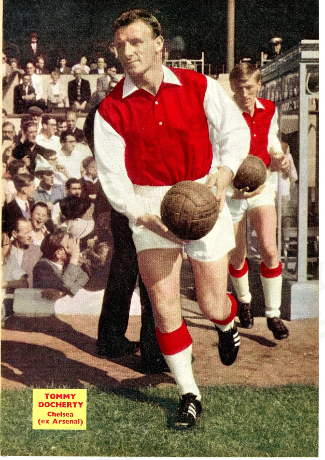 Soccer book picture 1961/62 - T.Docherty (Arsenal/Chelsea) / L.White (Newcastle) for sale on Ebay