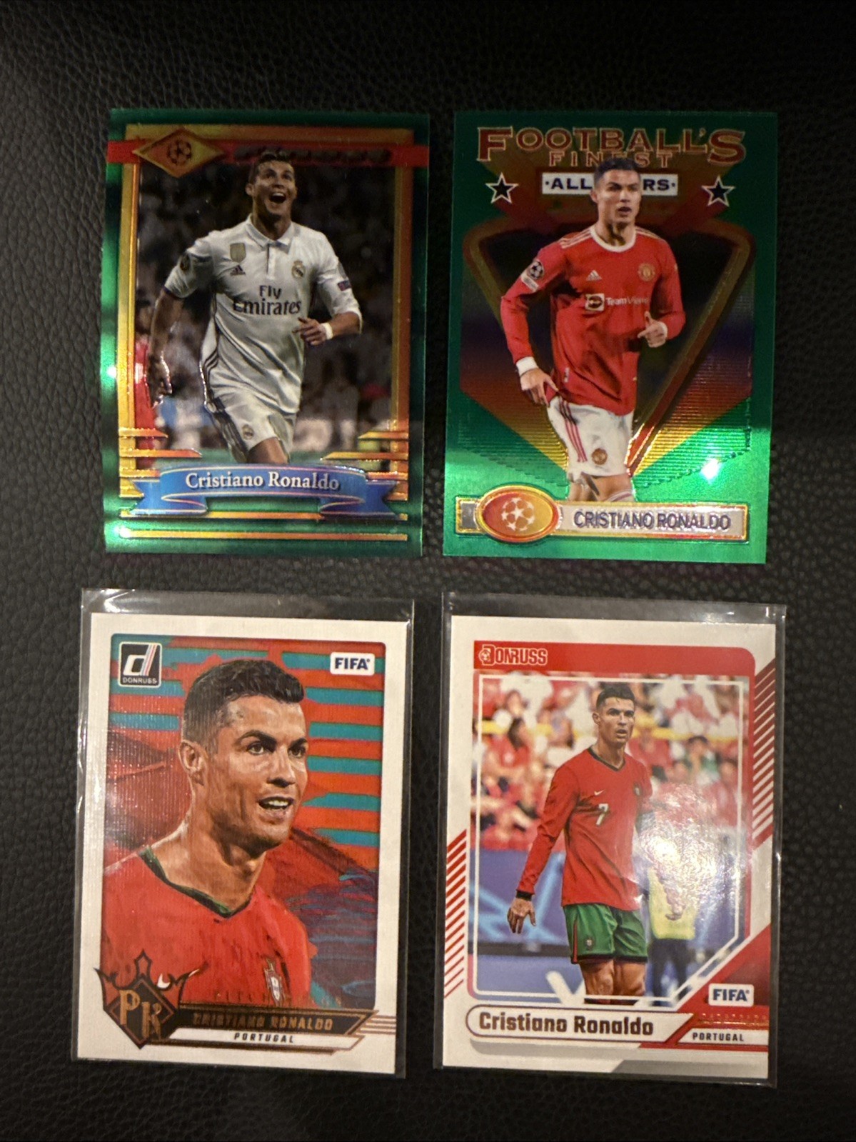 Cristiano Ronaldo LOT CR7 4x Real Madrid Manchester United Portugal Topps Panin for sale on Ebay