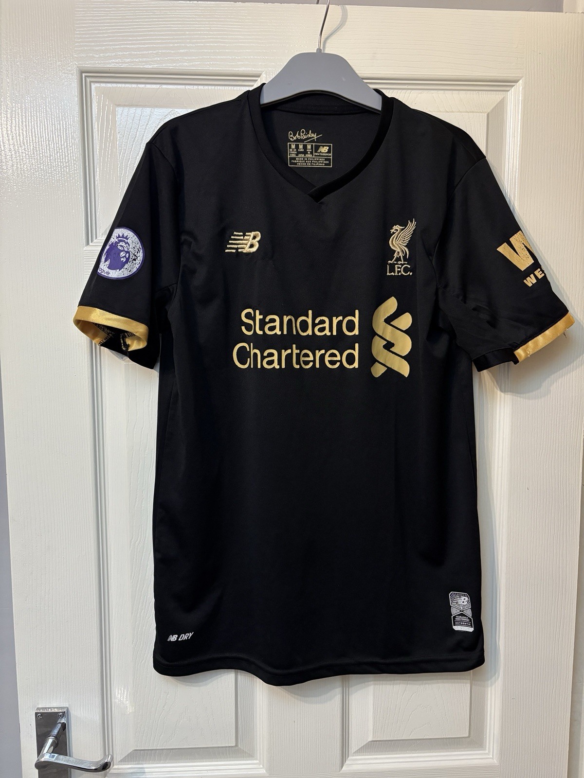 Liverpool 2019-20 Alisson Becker Gold Home Goalkeeper 13 medium m shirt black  for sale on Ebay