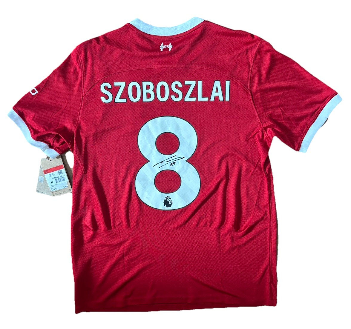 DOMINIK SZOBOSZLAI Signed Liverpool OFFICUAL HOME Shirt Football Hungary COA for sale on Ebay