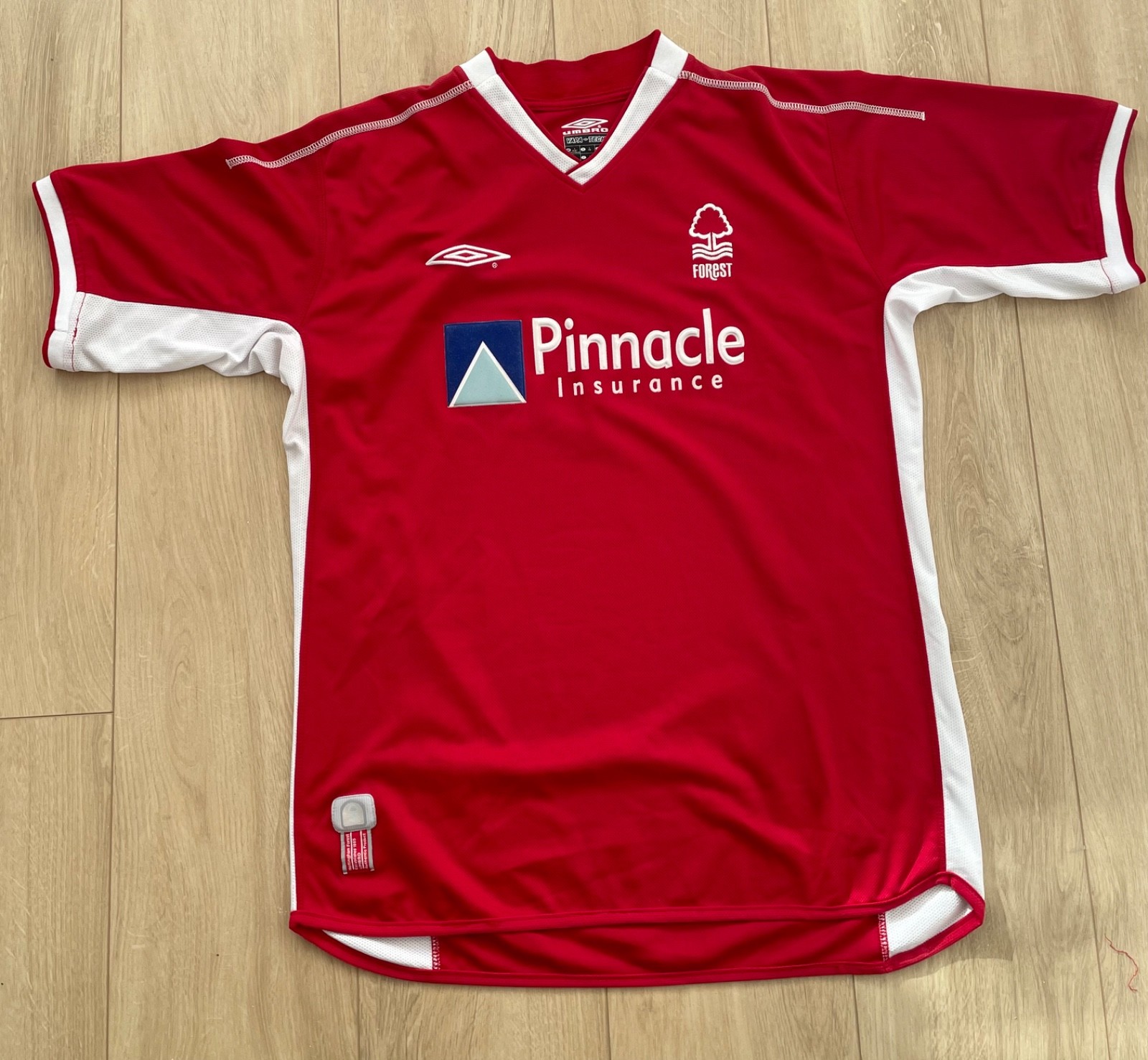 Mint Condition Rate and original Nottingham Forest home shirt 2002/2003 season for sale on Ebay